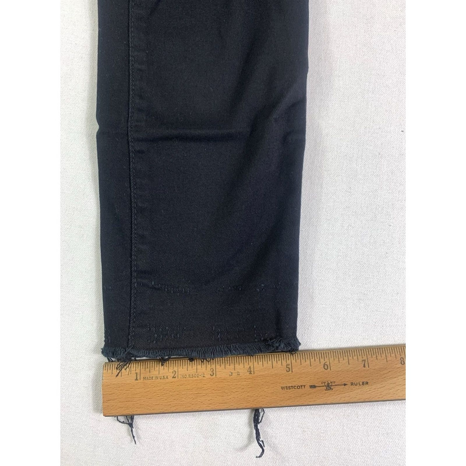 Vintage Womens YMI Jeans Capri WannaBettaButt Black Stretch Size 5 Size 26" / US 2 / IT 38 - 2 Thumbnail