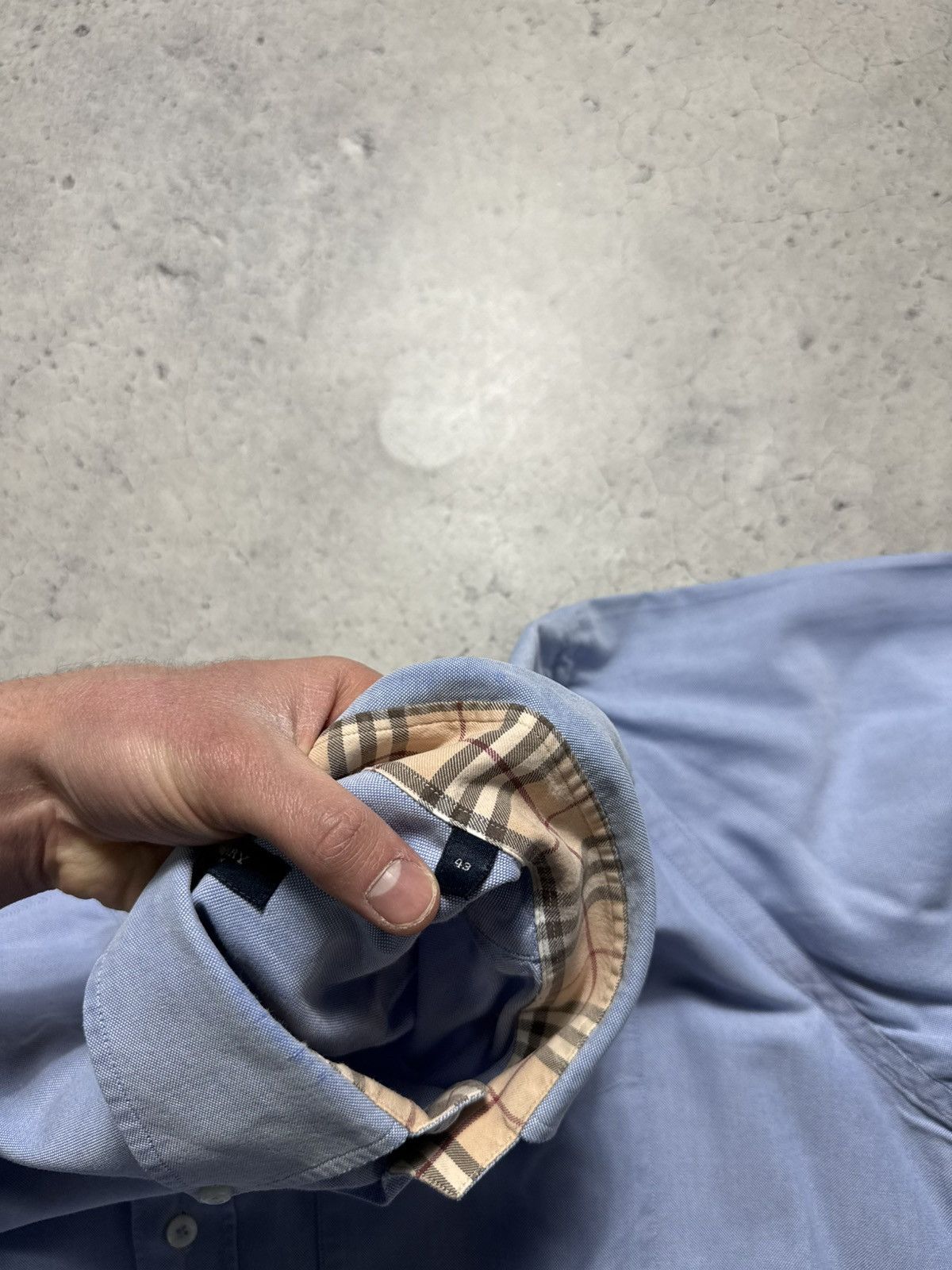 Burberry Burberry London Button Up Luxury Casual Blue Shirt Check Size US XL / EU 56 / 4 - 9 Thumbnail