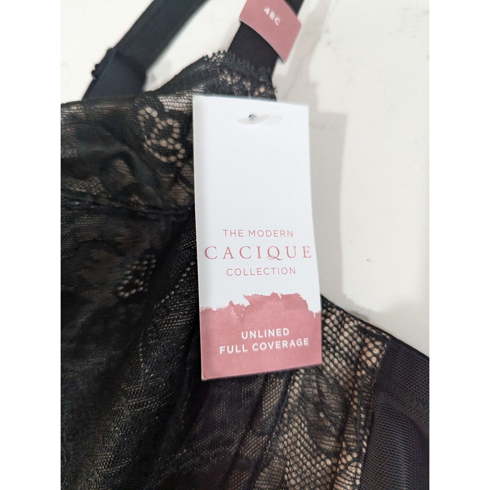 Other Cacique Modern Lace Covered Unlined Full Coverage Black Unde Size ONE SIZE - 3 Thumbnail