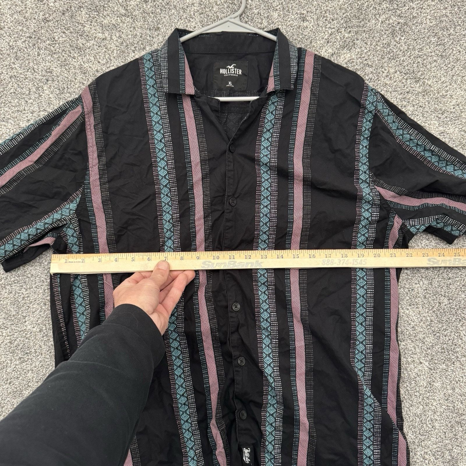 Hollister Hollister Button Up Shirt Men XL Boho Aztec Festival Indie Size US XL / EU 56 / 4 - 4 Thumbnail