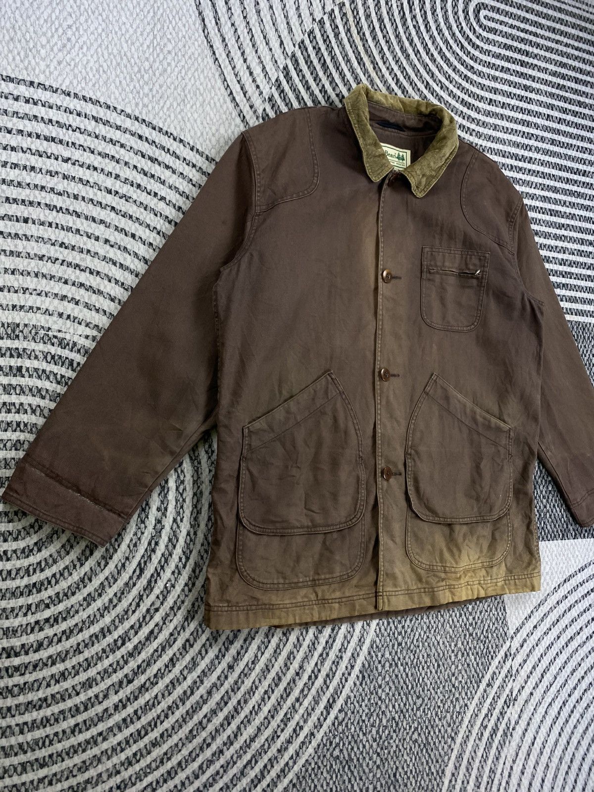 L.L. Bean 🔥RARE Vintage L.L.Bean Faded Workwear Chore Jacket Size US XL / EU 56 / 4 - 3 Thumbnail