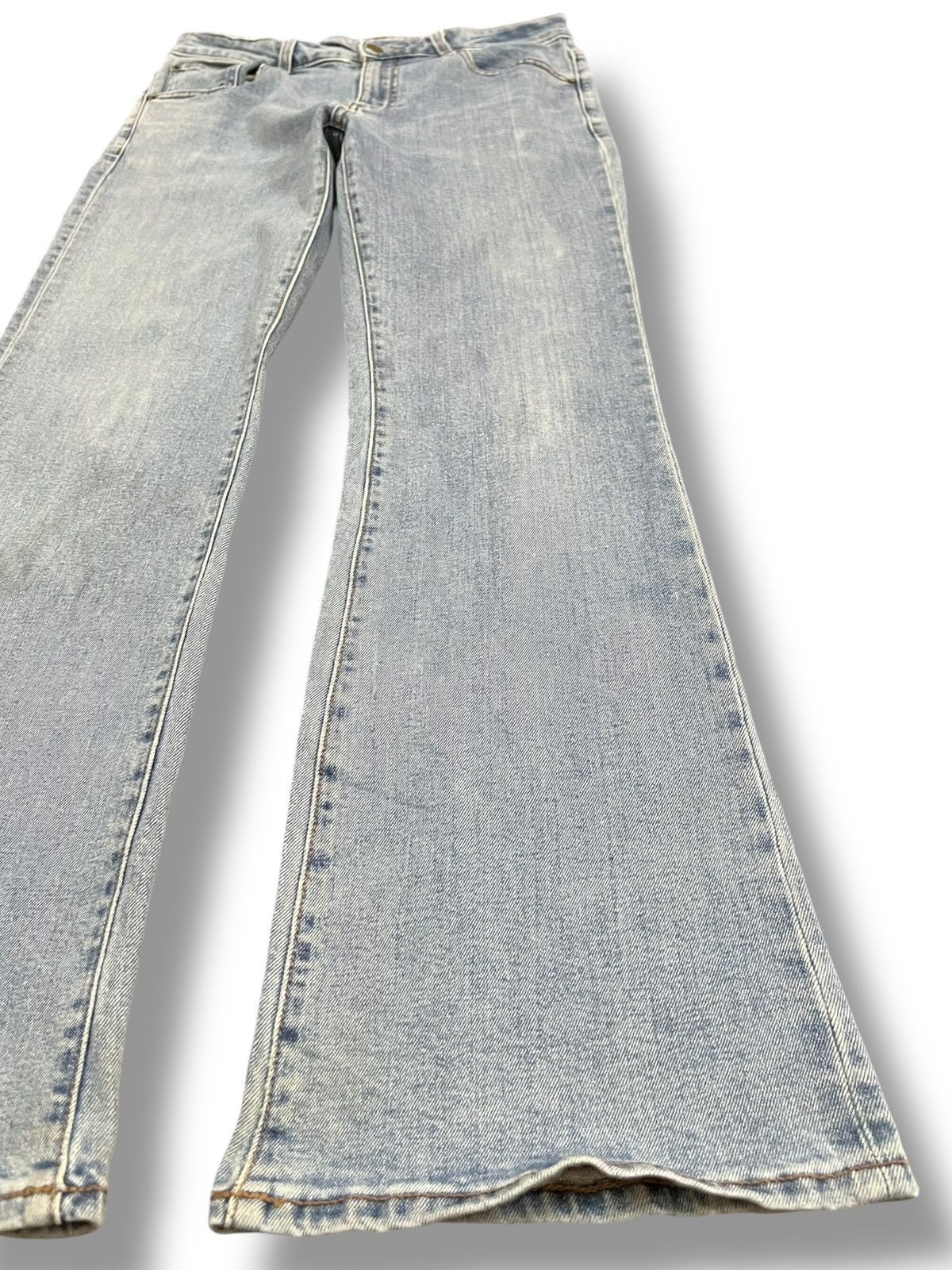 GU × Jun Takahashi × Uniqlo Vintage Gu Flare Bell Bottom Denim Size US 30 / EU 46 - 3 Thumbnail