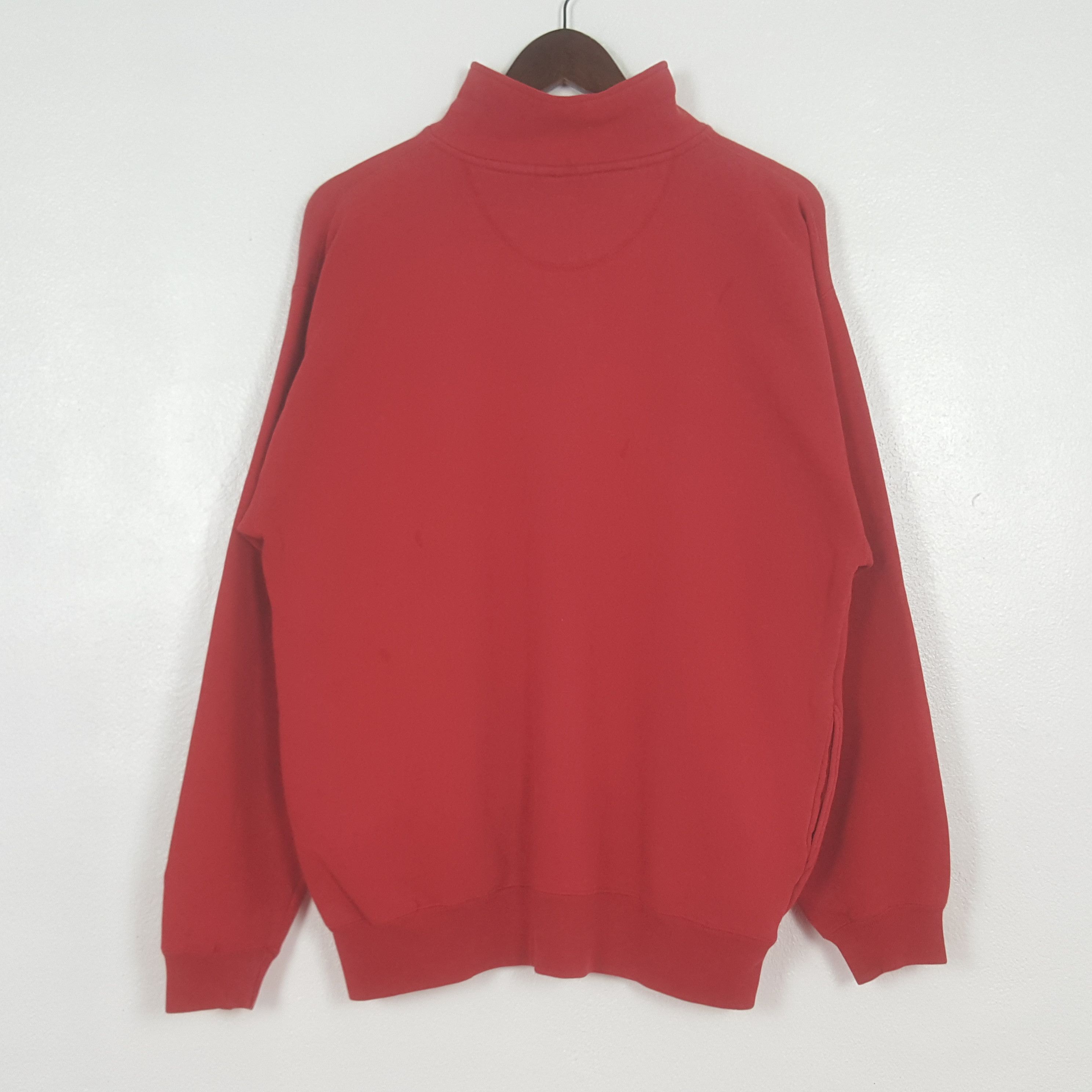 NHL Vintage Red Wings Hockey Team Half Zipper Sweatshirt Size US L / EU 52-54 / 3 - 3 Thumbnail