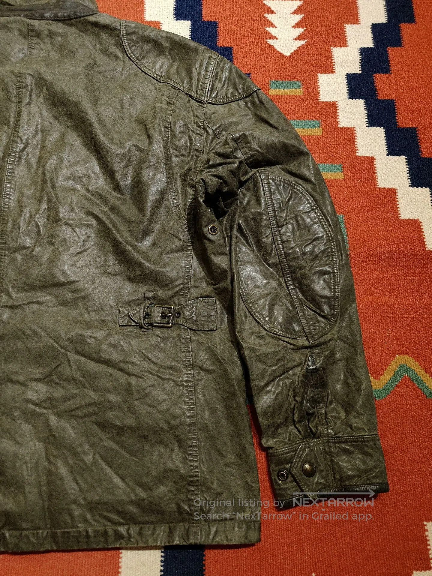 RRL Ralph Lauren Polo Ralph Lauren RRL Waxed Motorcycle Jacket. Size US XXL / EU 58 / 5 - 9 Thumbnail