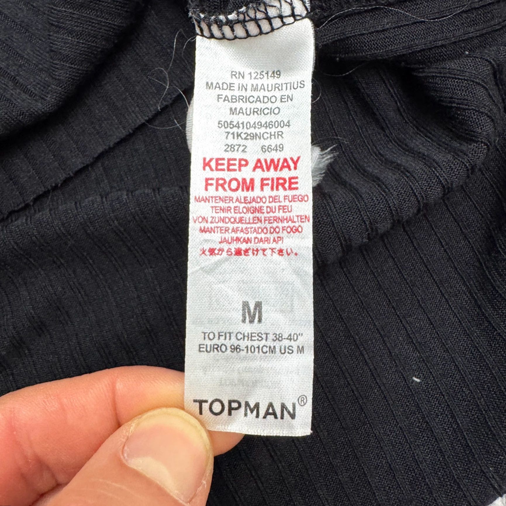 Topman Topman Dress Shirt Womens Sleeveless Ribbed Knit Mock Neck Knee Length Black M Casual Classic Size M / US 6-8 / IT 42-44 - 6 Thumbnail