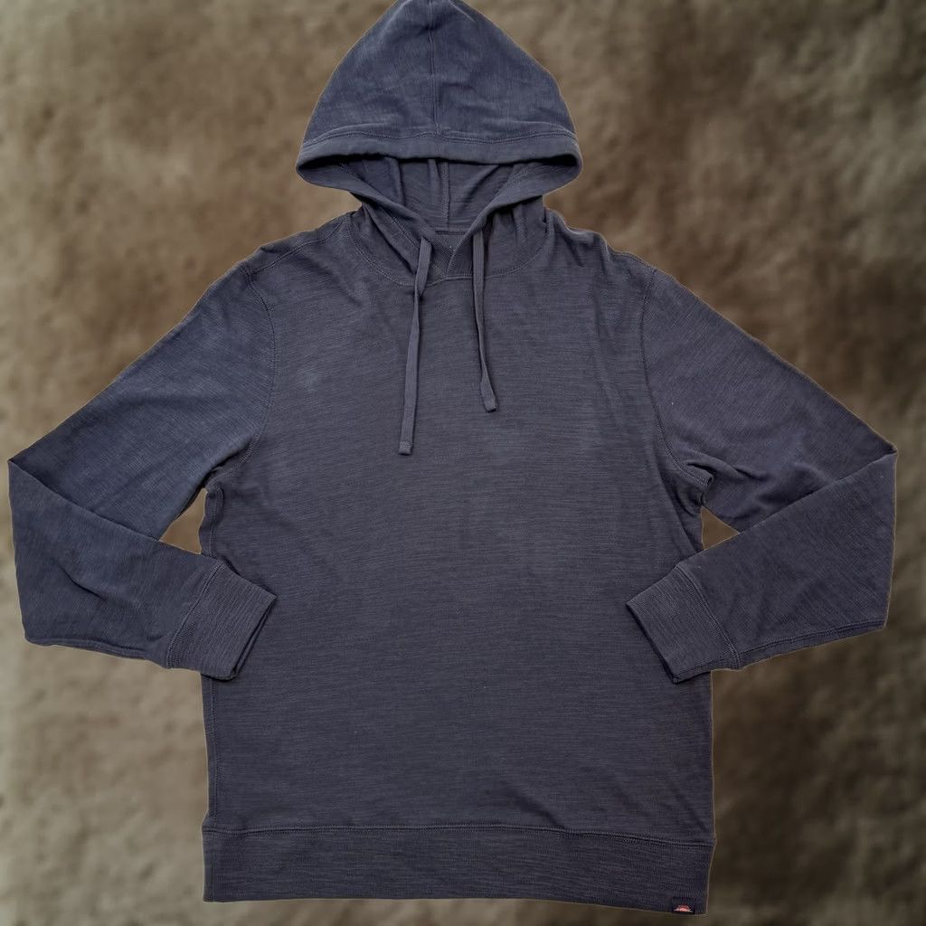 Faherty Faherty Hoodie Mens Medium Blue Organic Cotton Lightweight Pullover Knit Hoodie Mens Medium Blue Cotton Lightweight Knit Pullover Faherty Size US M / EU 48-50 / 2 - 1 Thumbnail