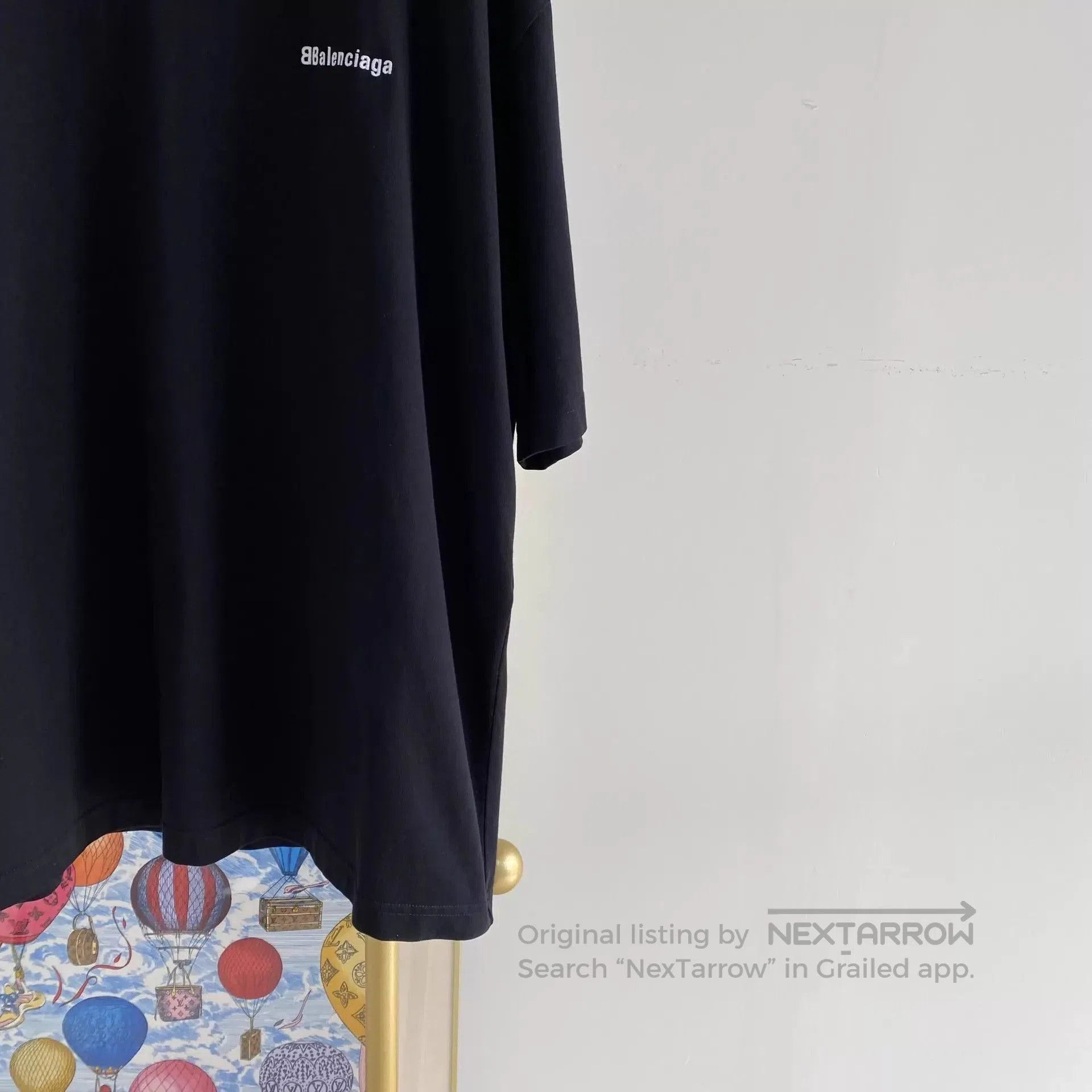Balenciaga Black Short-Sleeve Oversized Shirt. Size US L / EU 52-54 / 3 - 4 Thumbnail
