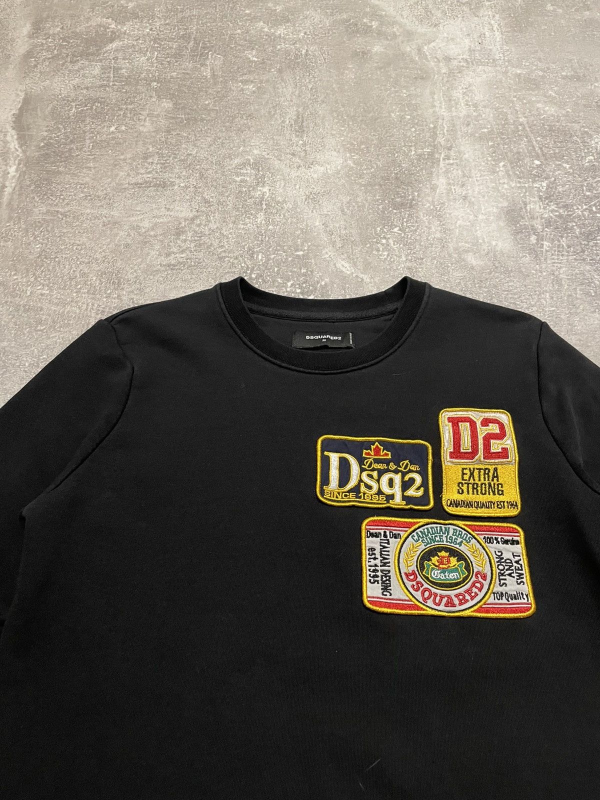 Dsquared2 Vintage Dsquared 2 Patches Sweatshirt Crewneck Size US M / EU 48-50 / 2 - 2 Thumbnail
