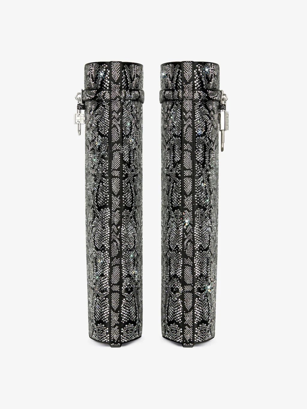 Givenchy o1w1db10525 Shark Lock Pant Boots 90mm in Grey Size US 7 / IT 37 - 6 Thumbnail