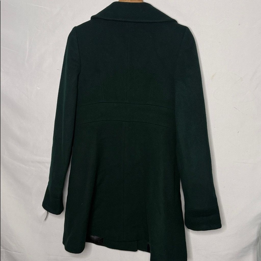 Trina Turk Trina Turk 80% lambs wool deep green trench coat jacket sz 4 Size S / US 4 / IT 40 - 7 Thumbnail