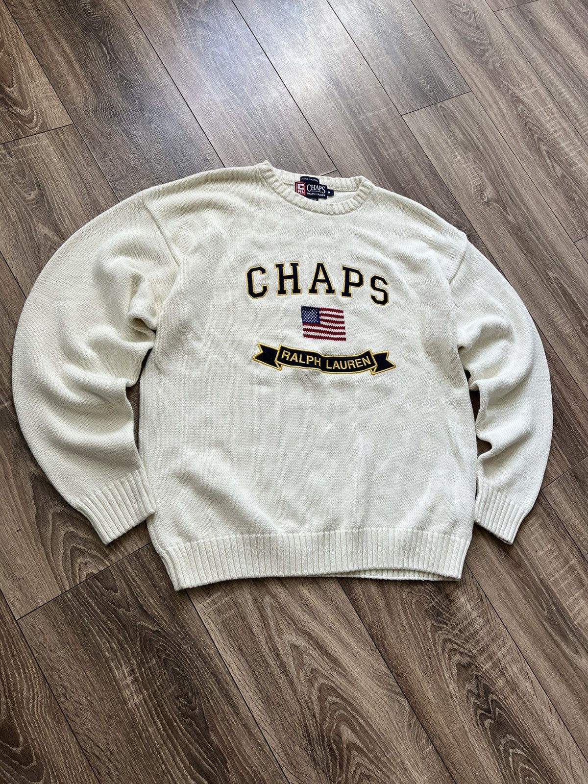 Ralph Lauren 🔥RARE🔥 Vintage Ralph Lauren Chaps Big Logo Sweter Size US M / EU 48-50 / 2 - 3 Thumbnail