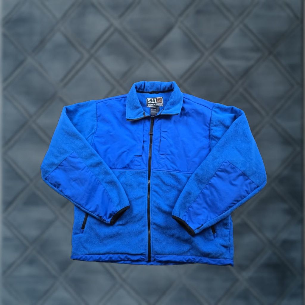 Vintage 5.11 Tactical Jacket Mens XL Blue Heavy Fleece Full Zip Pockets Liner 48073 Size US XL / EU 56 / 4 - 1 Thumbnail
