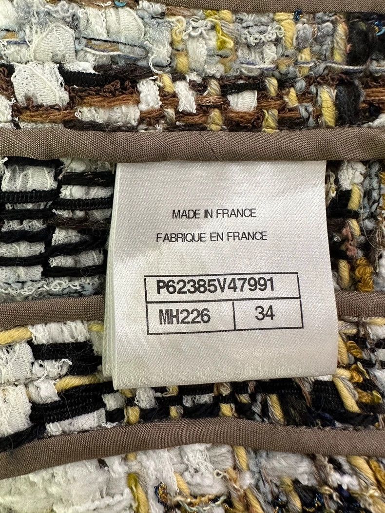 Chanel Chanel 19K snow series mixed color plaid tassel sequin jac Size XXS / US 00 / IT 34 - 7 Thumbnail