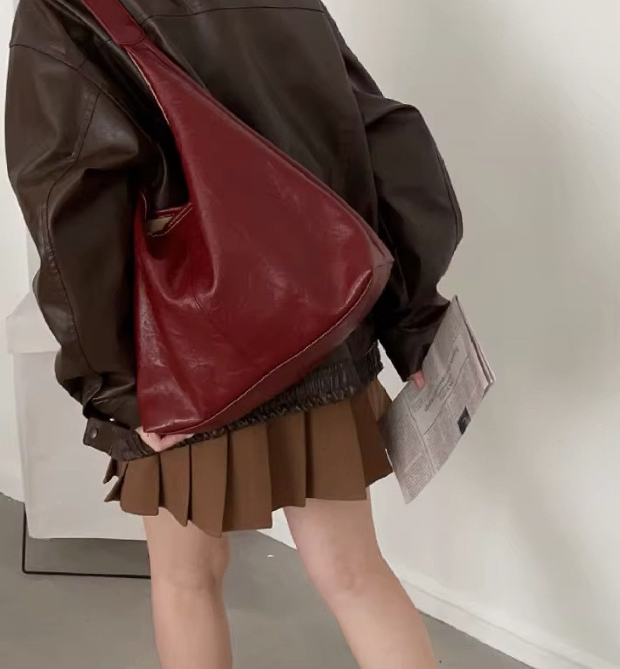 Japanese Brand Maroon shoulder bag Size ONE SIZE - 2 Thumbnail