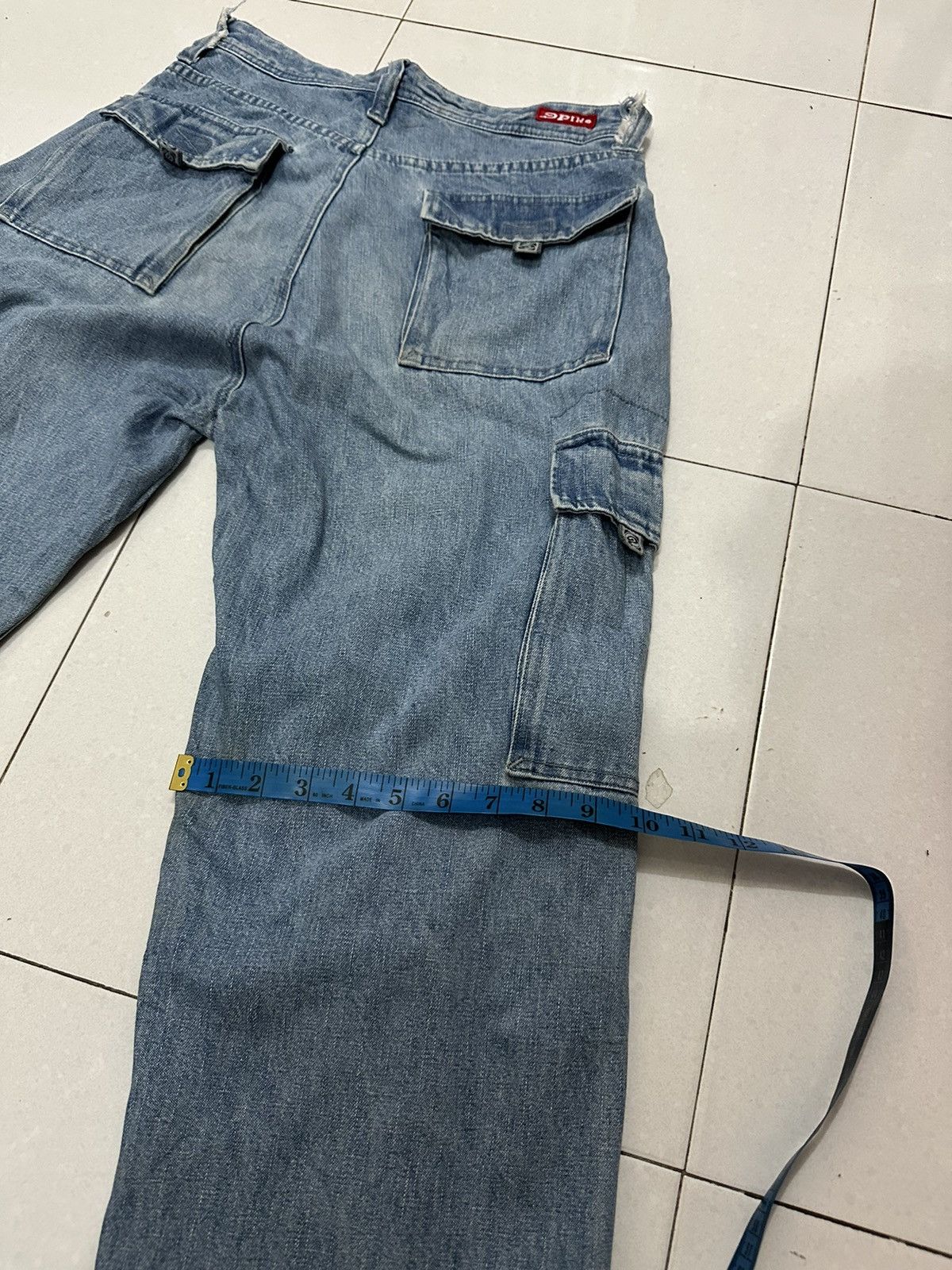 Vintage VTG PIKO Baggy Cargo Distress Pants Size US 30 / EU 46 - 17 Thumbnail