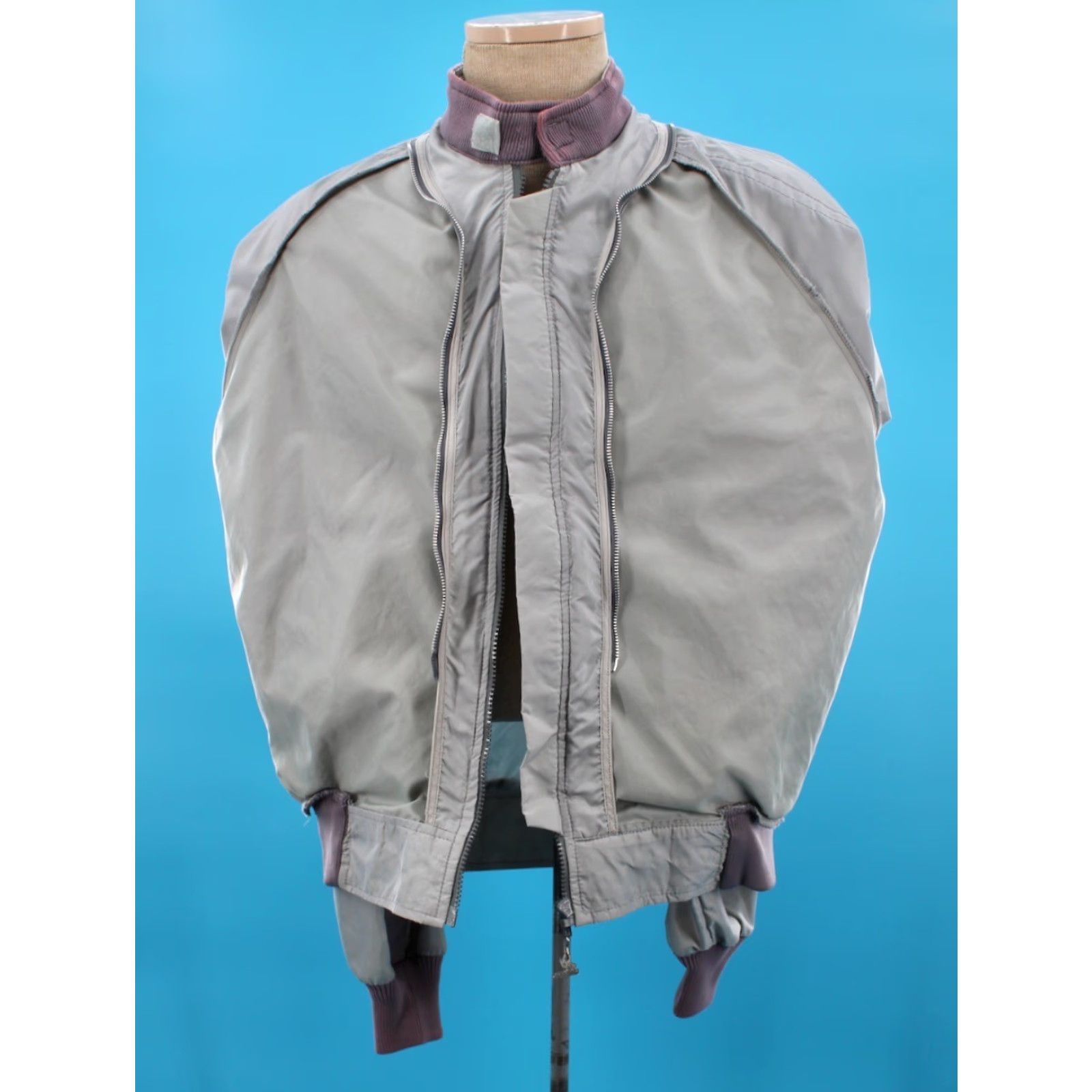 Honda VTG 70s Honda Nylon Racing Jacket Mens XL Gray Hondaline Wing Patch Jacket Size US XL / EU 56 / 4 - 5 Thumbnail