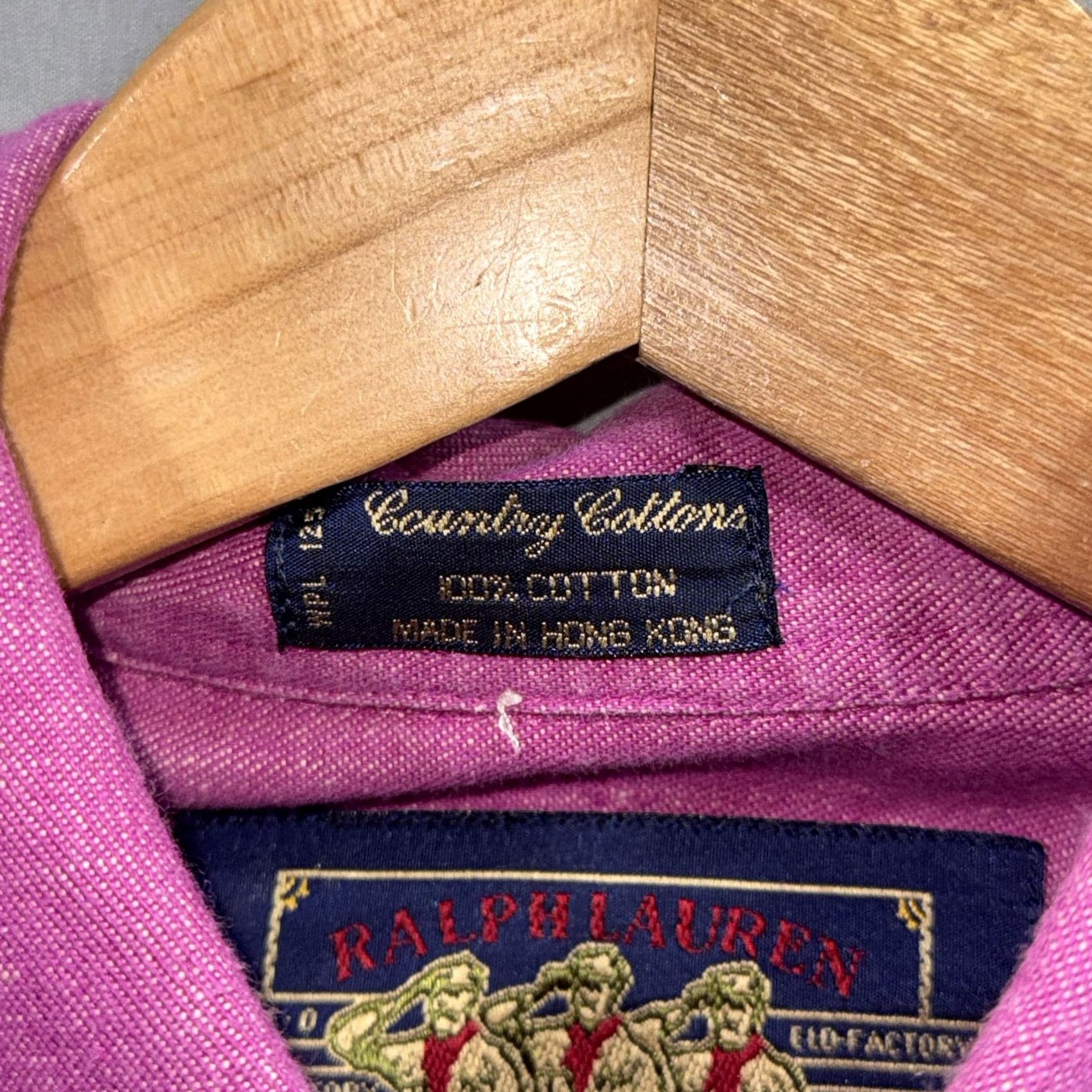 Chaps VINTAGE Chaps Ralph Lauren Shirt Mens Medium Purple Denim Country Cottons 90s Size US M / EU 48-50 / 2 - 4 Thumbnail