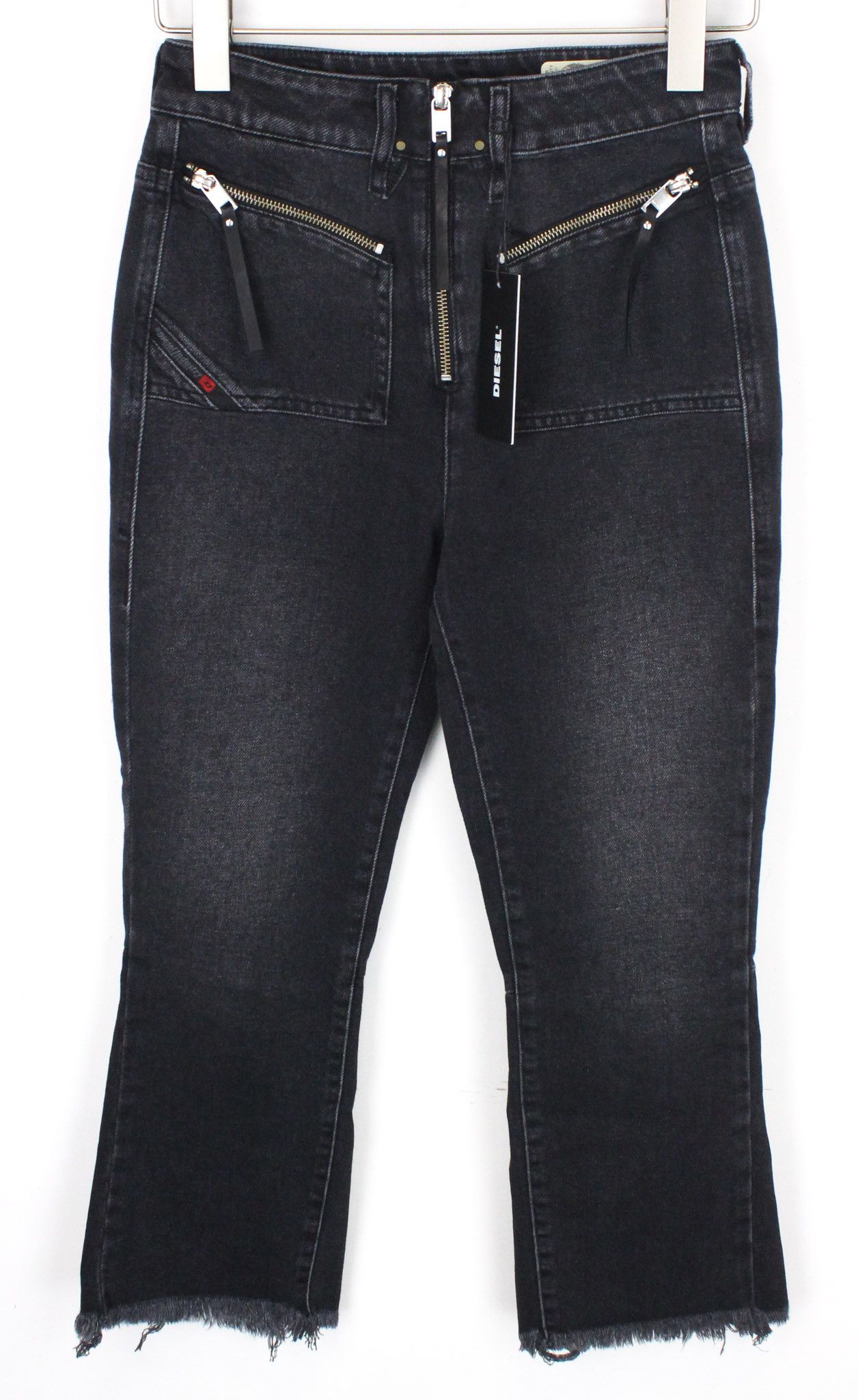 Diesel D-EARLIE 080AP W25/L30 Black High Waist Jeans 71074 Size 25" / US 0 / IT 36 - 1 Thumbnail