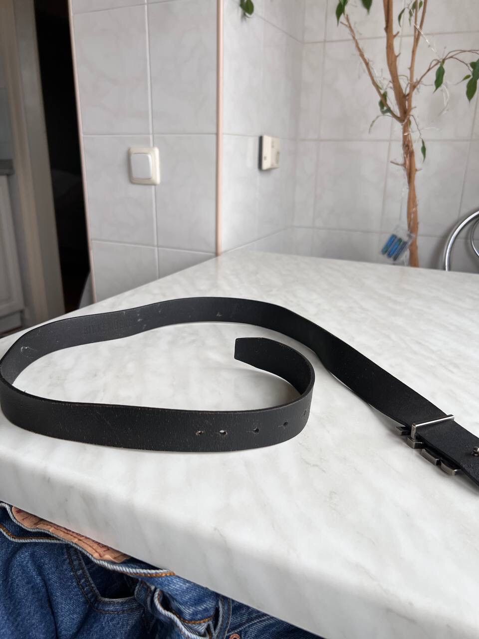 Dirk Bikkembergs Vintage Dirk Bikkembergs Leather Belt Steel Buckle 00s BIKK Size 36 - 3 Thumbnail