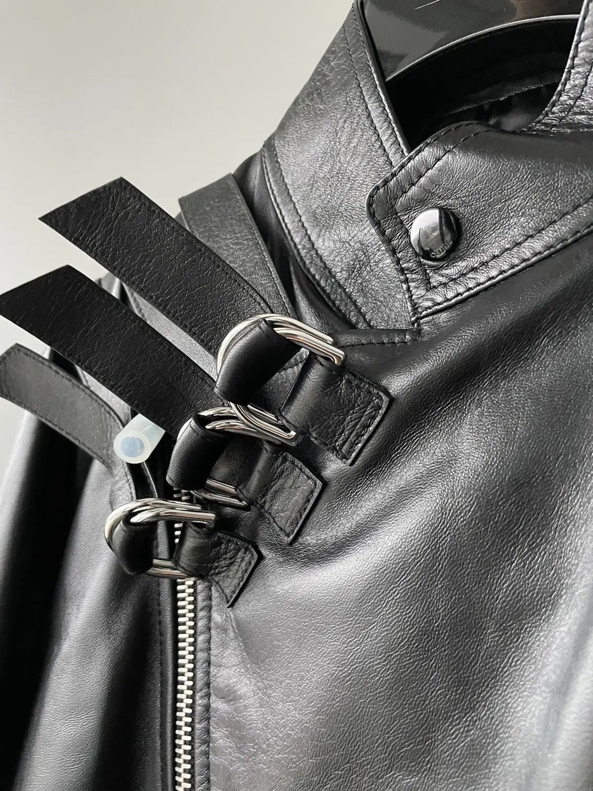Celine × Hedi Slimane Rare Brand NEW Hedi Slimane Runway Sold Out Leather Jacket Size US M / EU 48-50 / 2 - 6 Thumbnail