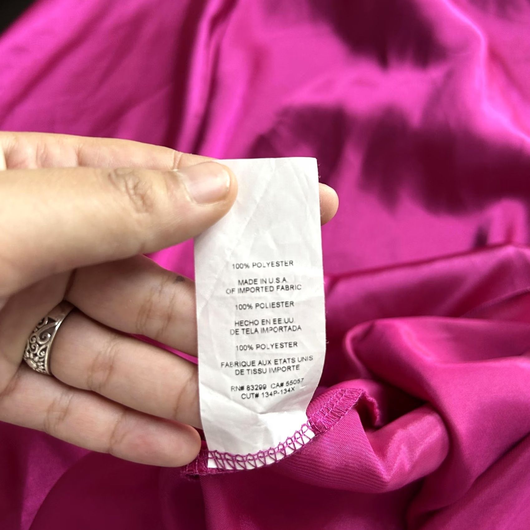 Nicole Miller Nicole Miller New York Skirt Womens XS Pink Satin Midi Pencil Size 26" / US 2 / IT 38 - 3 Thumbnail