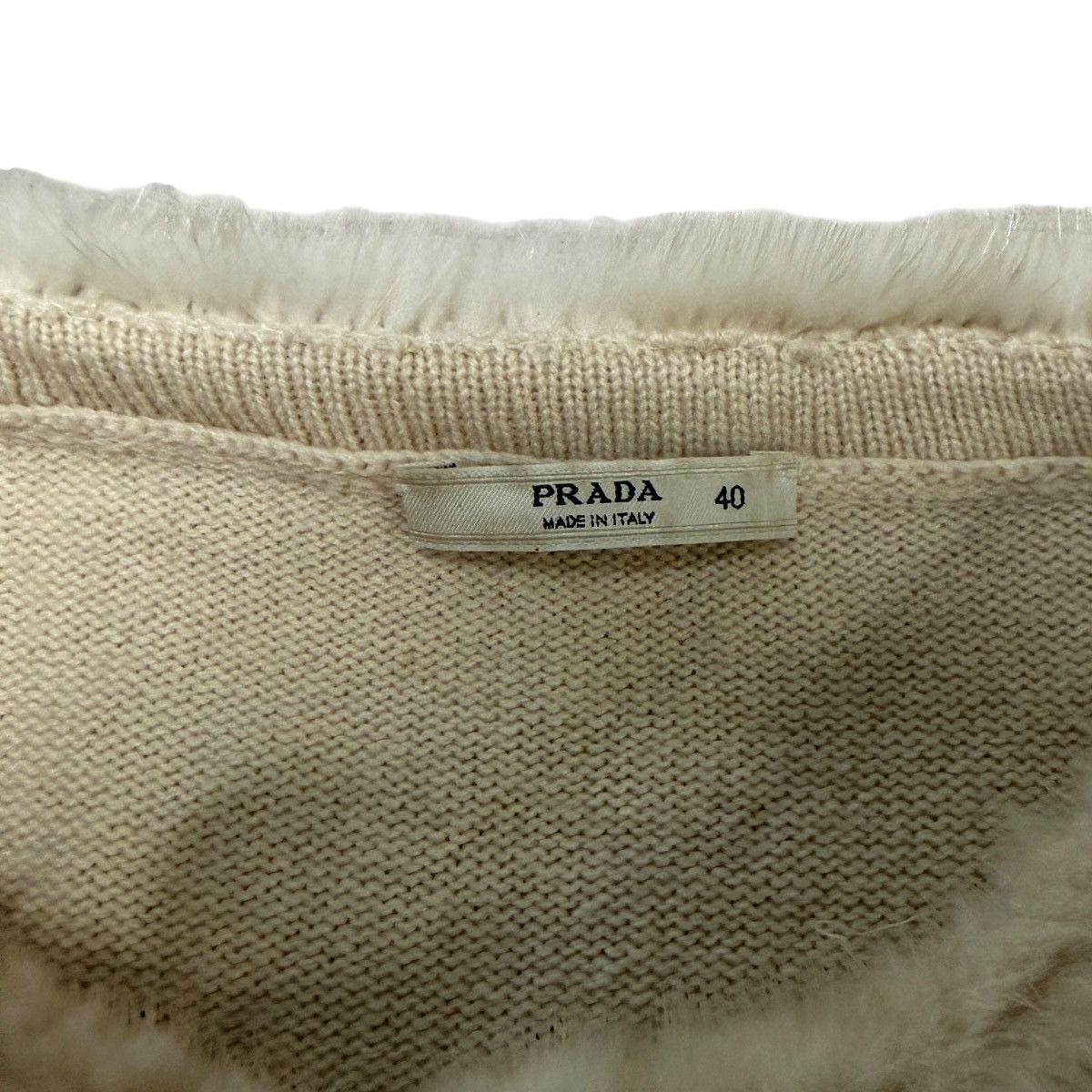 Prada Vintage Prada Natural Mink Fur Cardigan Sweater Size 40 Size S / US 4 / IT 40 - 3 Thumbnail