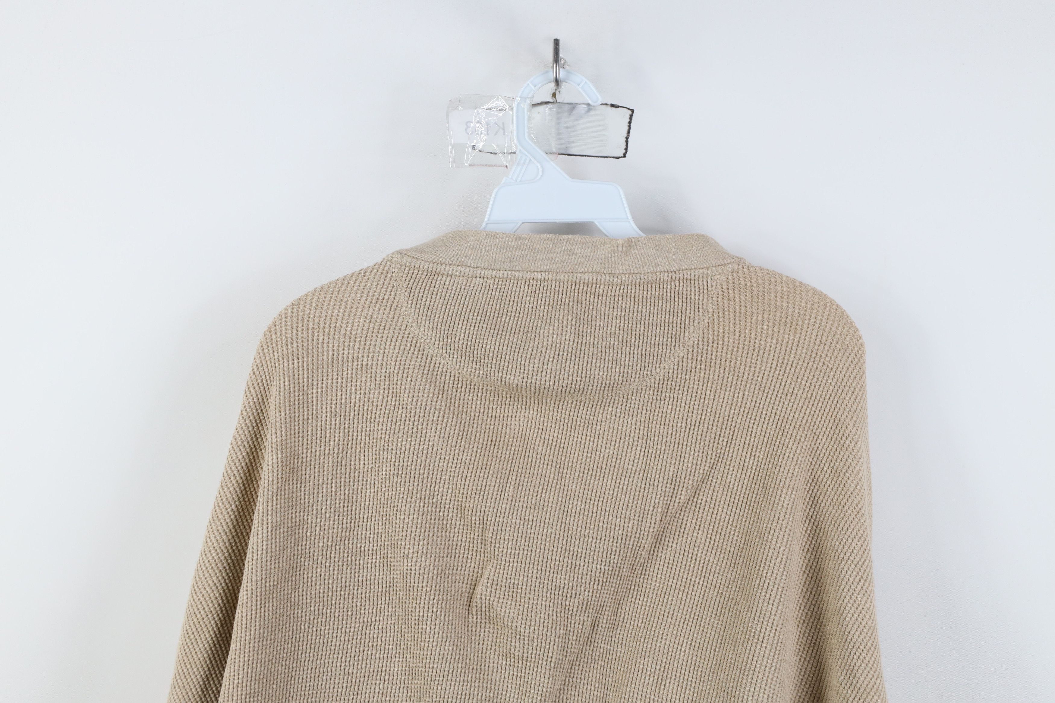 Vintage Vintage Y2K Streetwear Waffle Long Sleeve Henley T-Shirt Size US XL / EU 56 / 4 - 12 Thumbnail