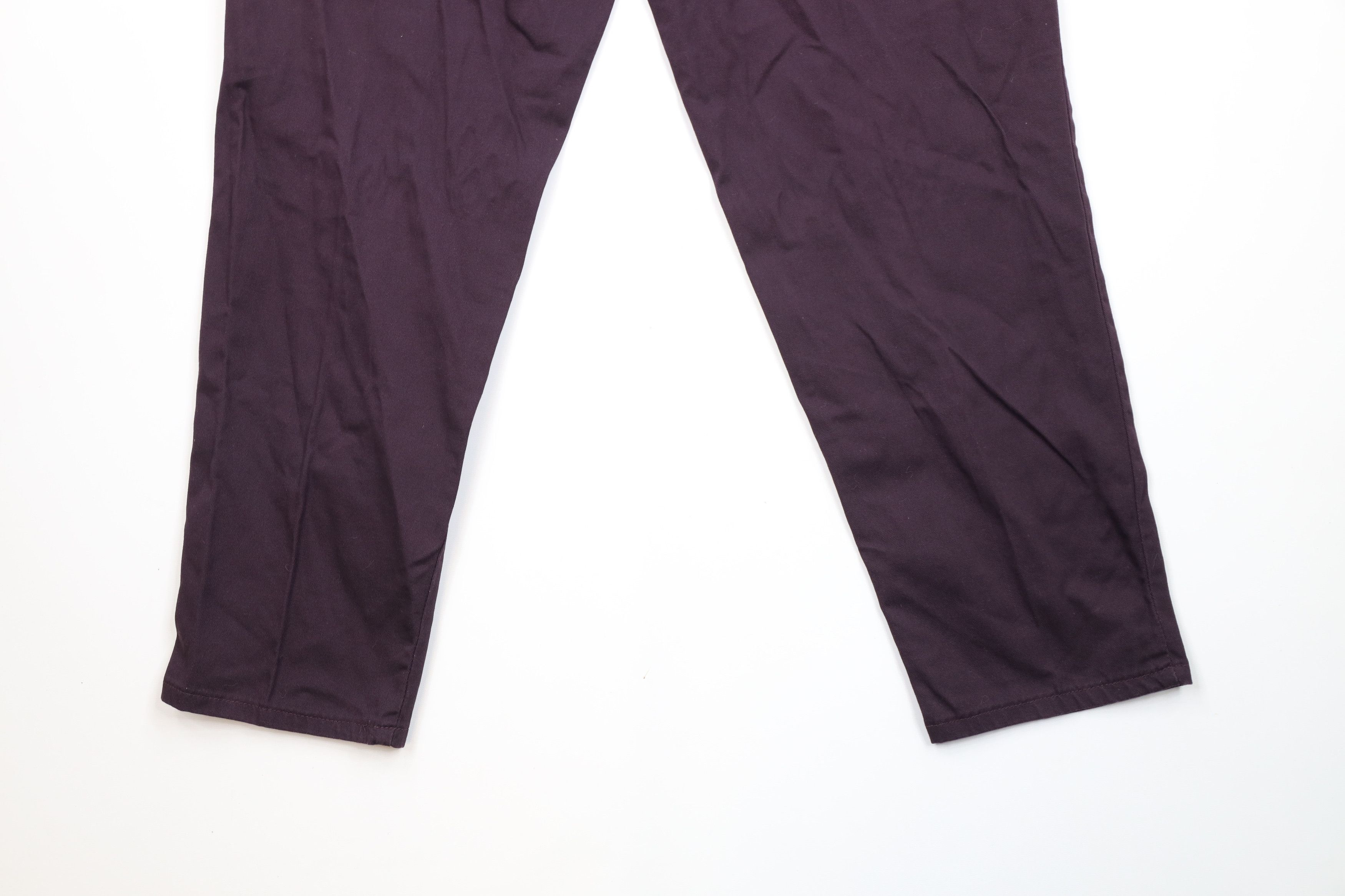 Vintage Vintage 90s Streetwear Tapered Leg Pants Eggplant Purple Size 40" / US 18 - 12 Thumbnail