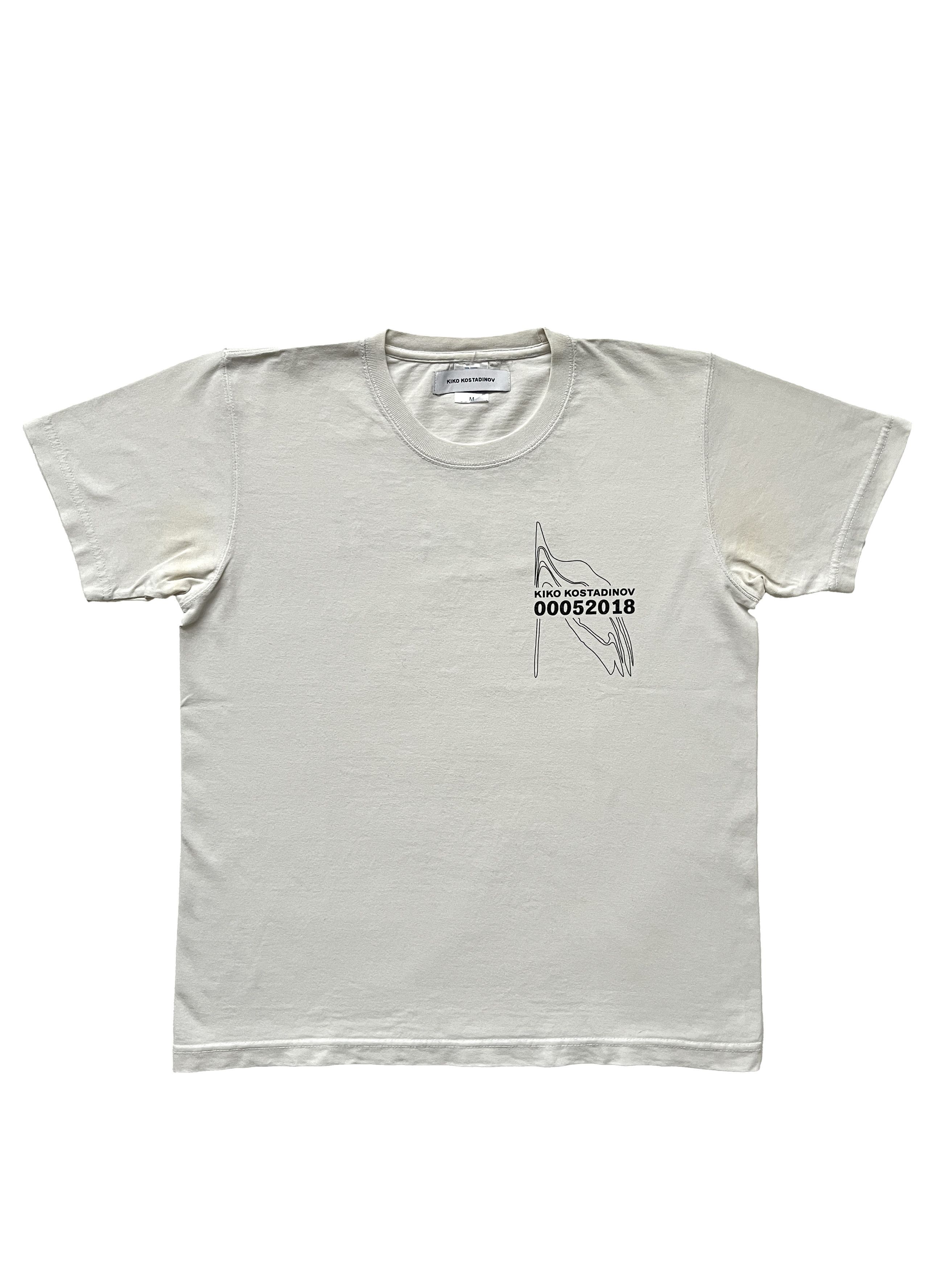T*k様 kiko kostadinov17aw classless shirt Kiko Kostadinov White Classless T-Shirt Kiko Kostadinov