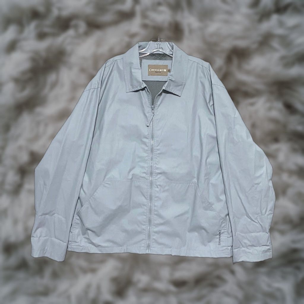 Vintage VINTAGE Chevignon Jacket Gray Bolide Zip Front Mens XXL Made in France Polyester Cotton Bomber Jacket Mens 2XL Gray Size US XXL / EU 58 / 5 - 1 Thumbnail