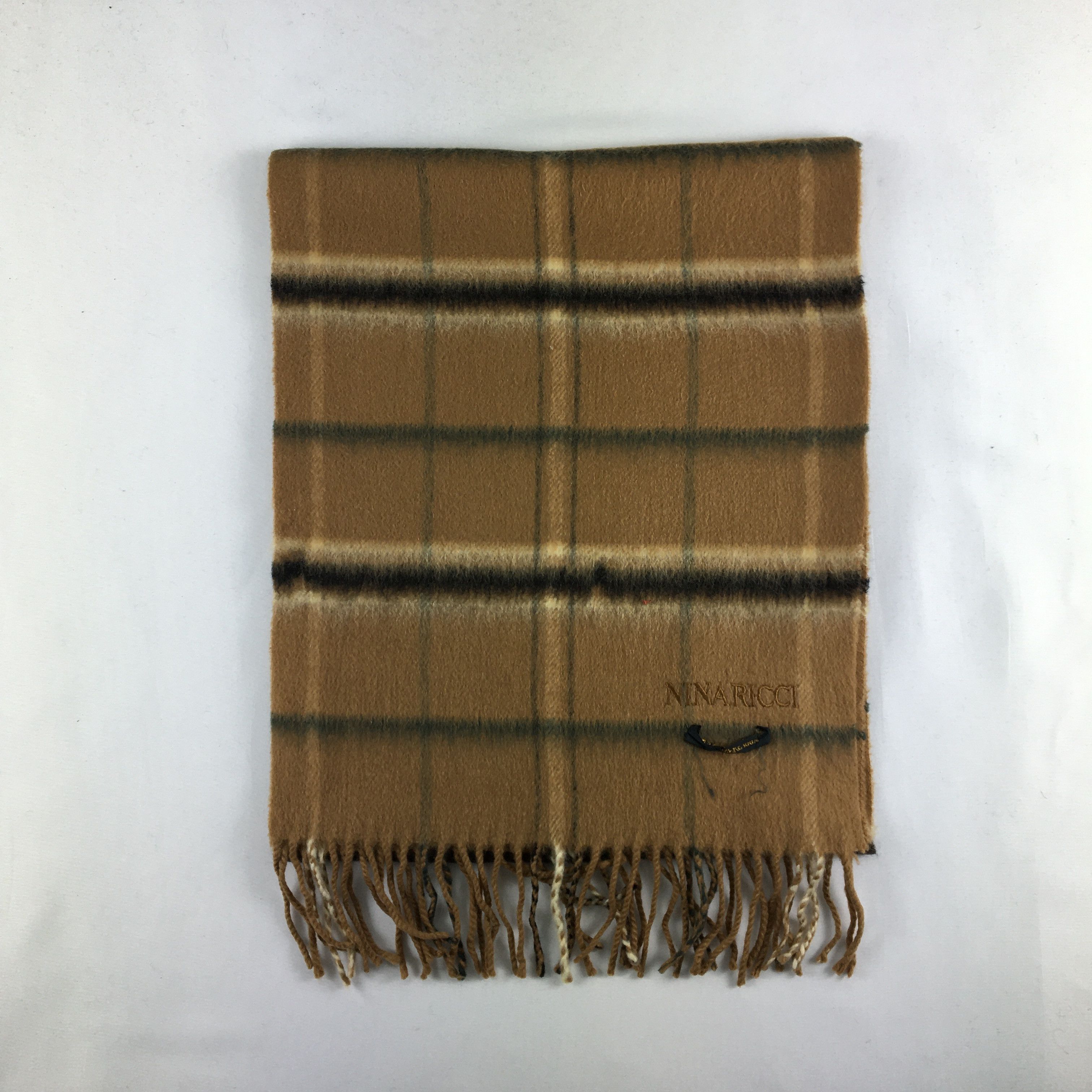 Nina Ricci Vintage Nina Ricci Scarf Muffler Wool Cashmere Scarves Size ONE SIZE - 2 Thumbnail