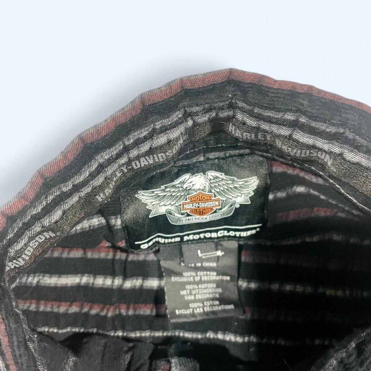 Harley Davidson × Vintage Vintage Y2K Harley Davidson Striped Button Shirt Size US L / EU 52-54 / 3 - 7 Thumbnail
