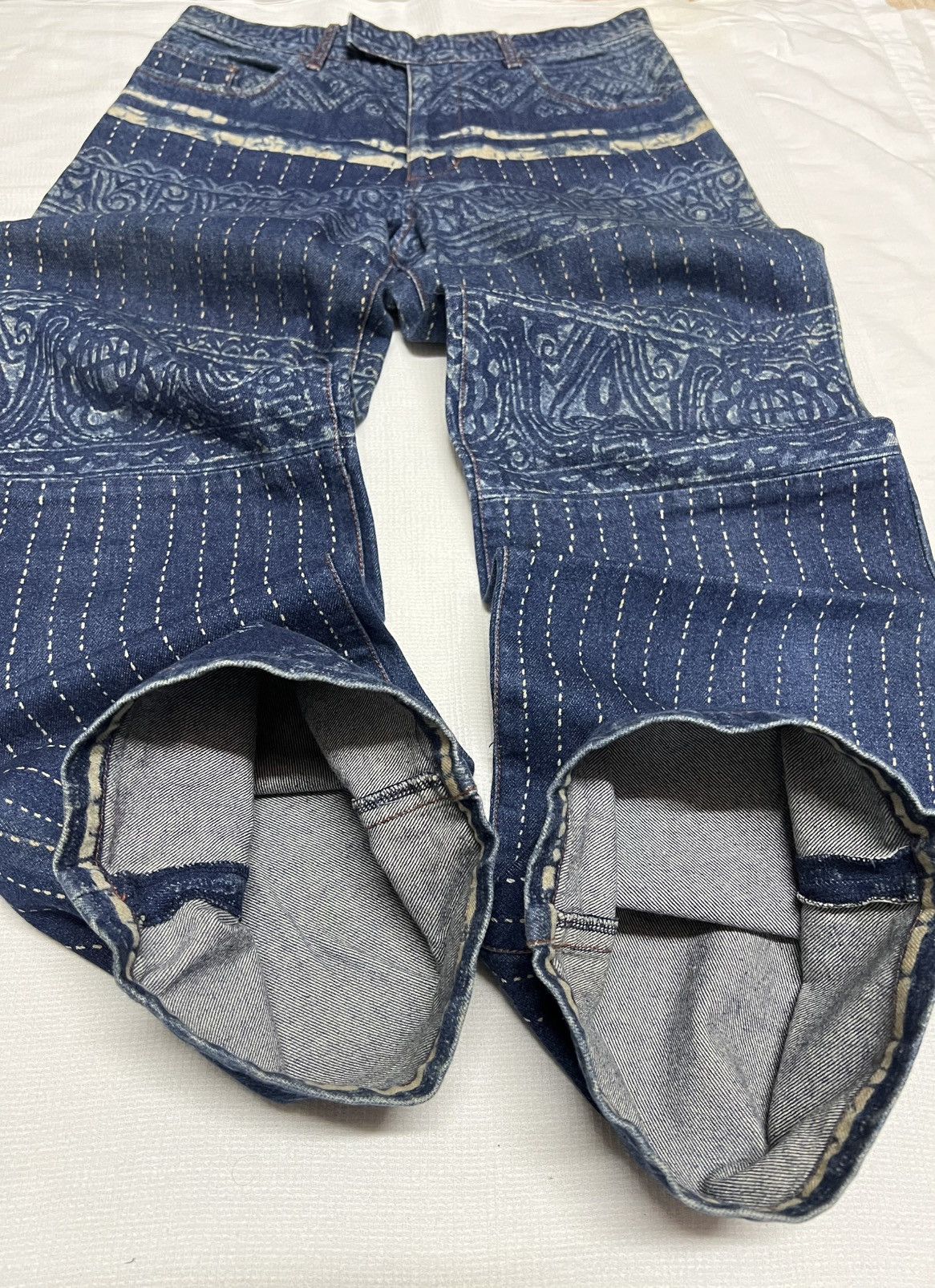 Jean Paul Gaultier 🔥HOT DROPS🔥JEAN PAUL GAULTIER DENIM FULLPRINT Size US 32 / EU 48 - 2 Thumbnail