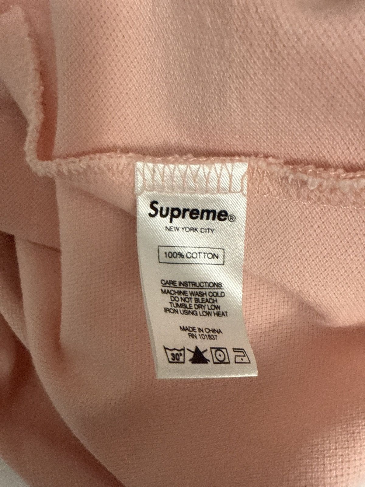 Supreme Pink Supreme Pique Small Box Logo Tee Size US XL / EU 56 / 4 - 3 Thumbnail
