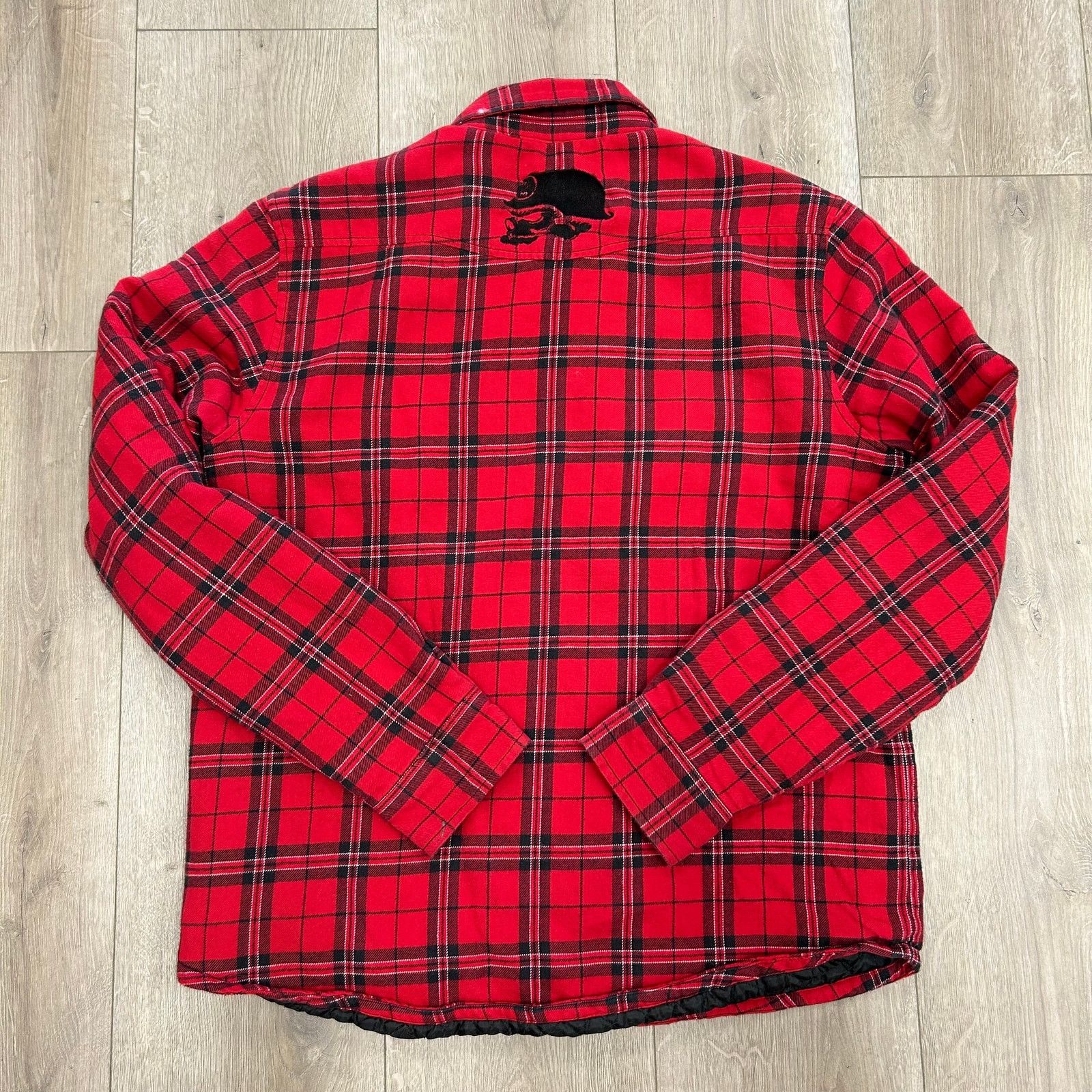 Metal Mulisha Metal Mulisha Red Flannel Jacket Button Up Size Medium M B21 Size US M / EU 48-50 / 2 - 7 Thumbnail