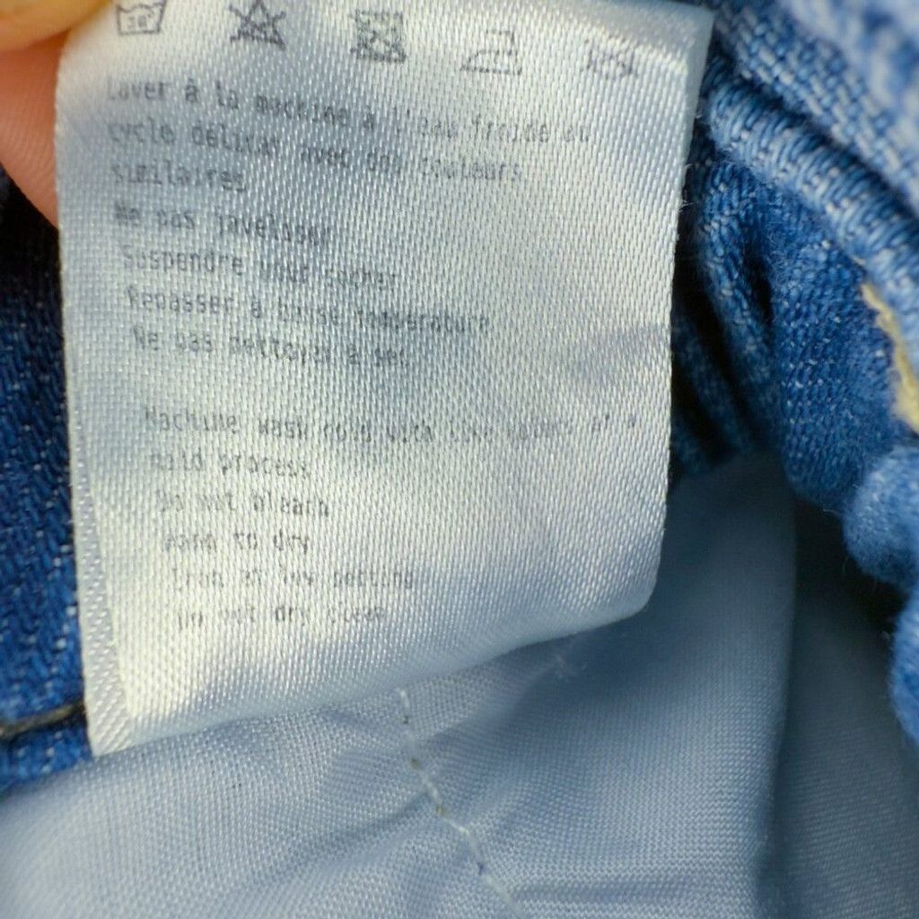 Other WOMANCE Denim Cotton Jean Elastic waist Belt loop Short sz L Size 30" / US 8 / IT 44 - 4 Thumbnail