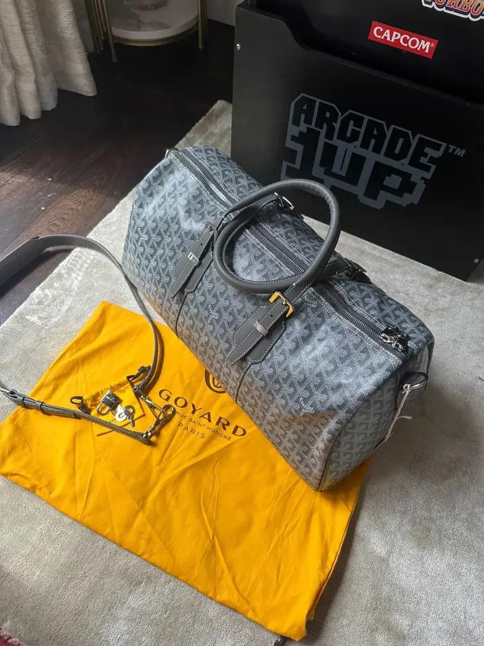 Goyard Goyard Boston 45 Duffle Bag Grey Size ONE SIZE - 1 Thumbnail
