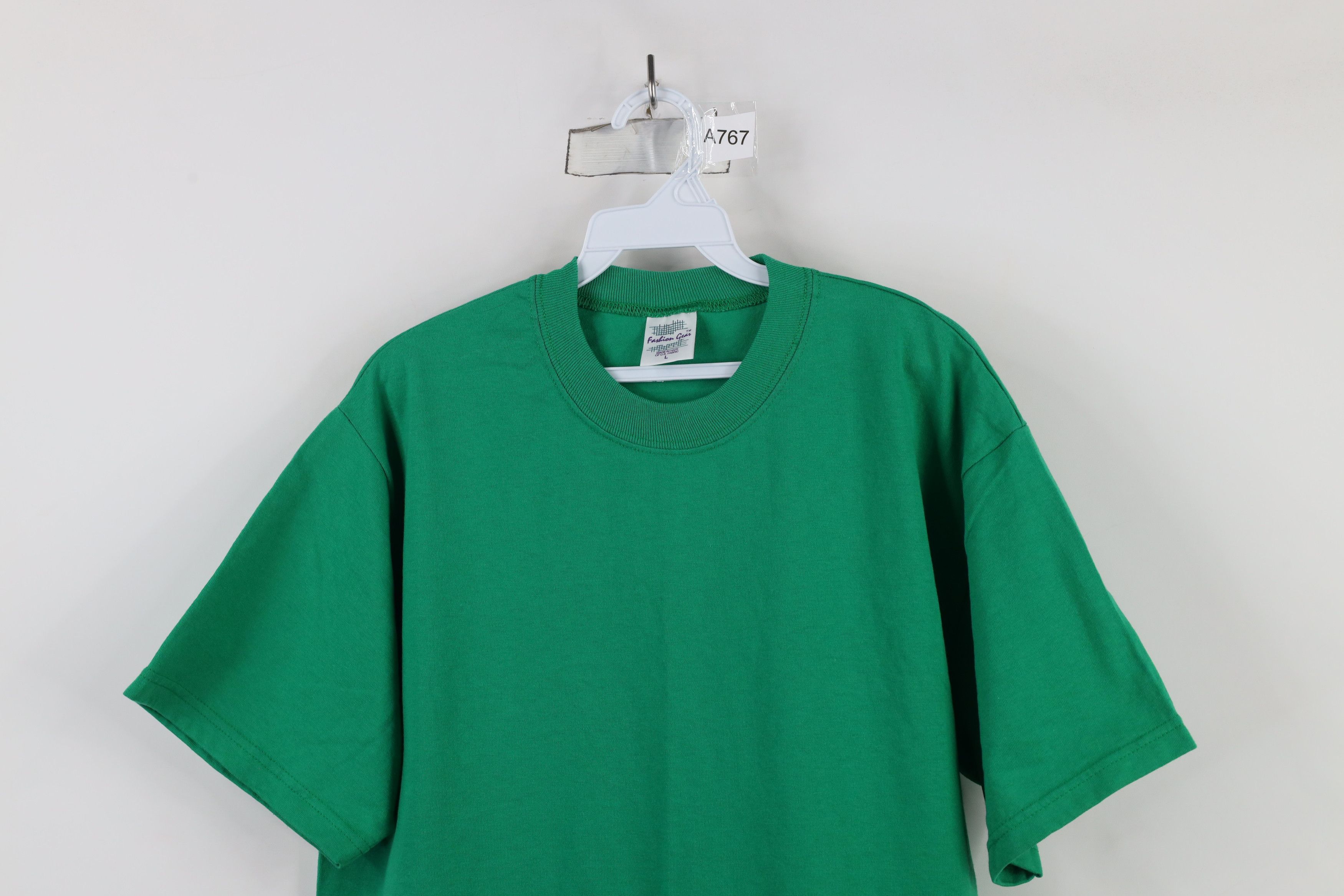 Vintage Deadstock Vintage 90s Streetwear Short Sleeve T-Shirt Green Size US L / EU 52-54 / 3 - 2 Thumbnail
