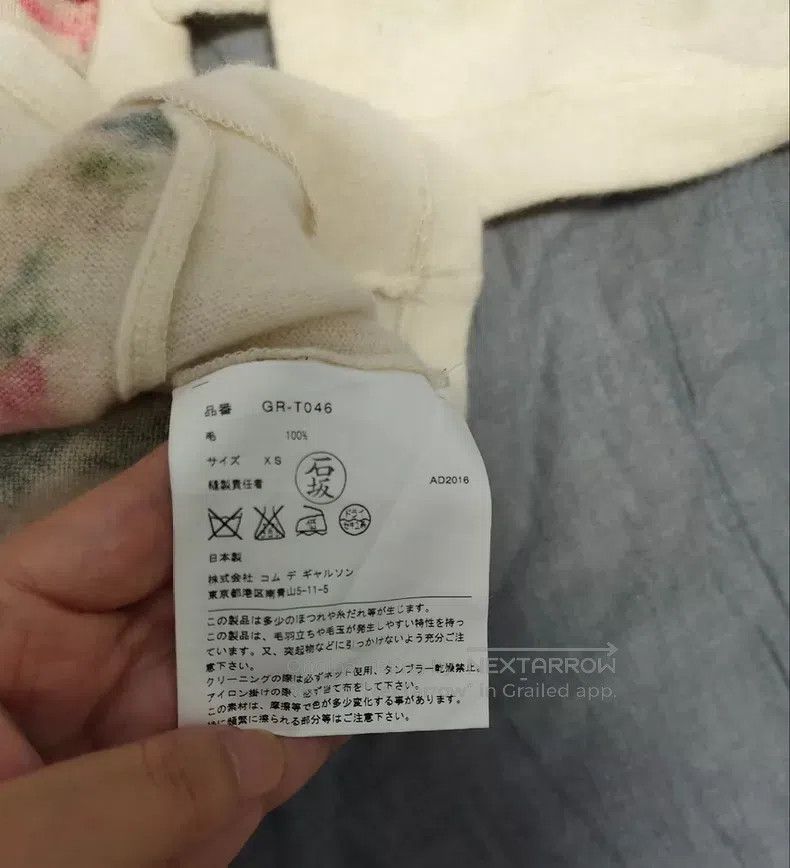 Comme des Garcons Comme Des Garcons Rose flower wool sweater Size XS / US 0-2 / IT 36-38 - 4 Thumbnail