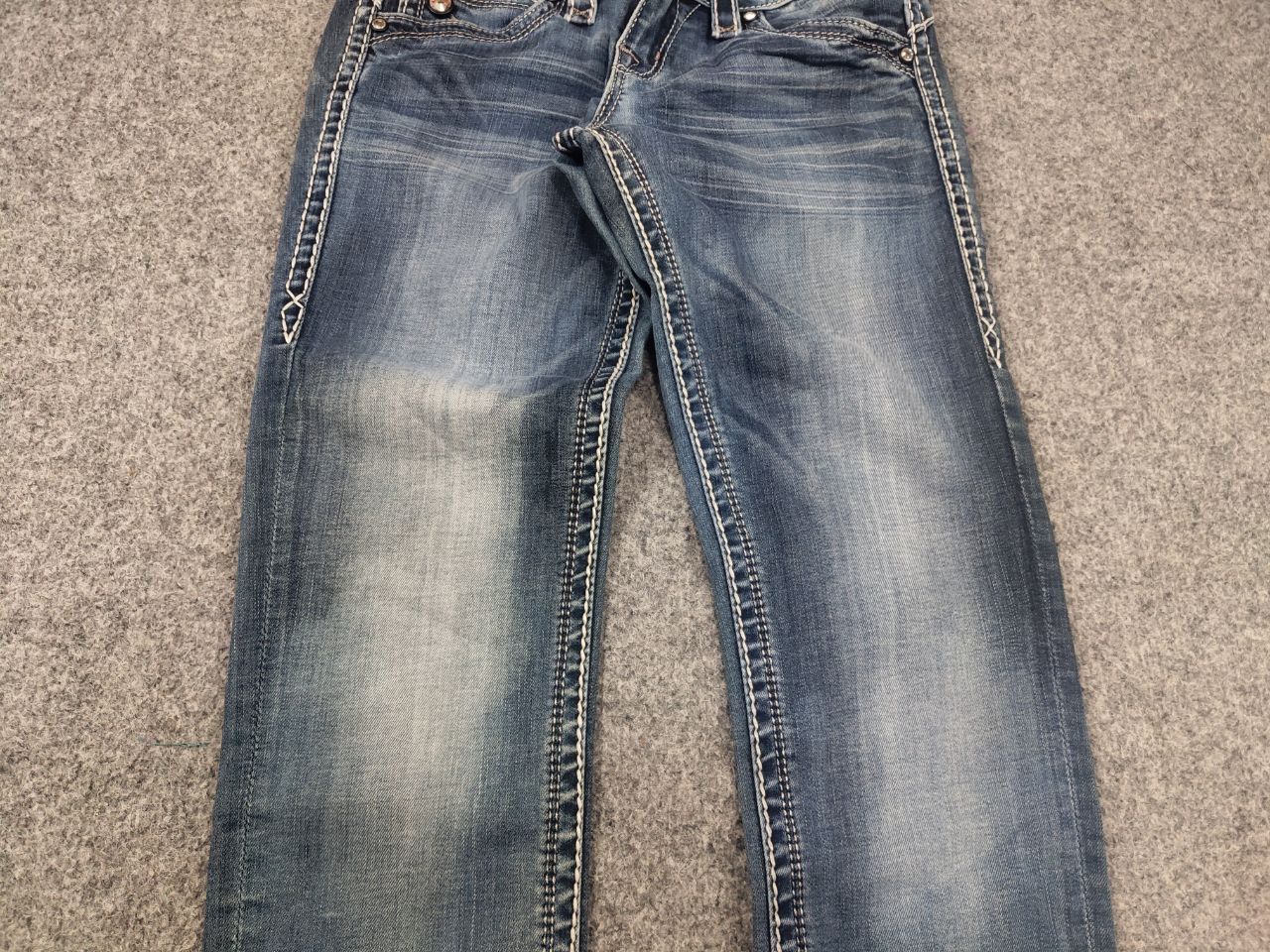 Rock Revival Vintage Rock Revival Adele logo Y2K Style Faded denim Jeans Size 27" / US 4 / IT 40 - 4 Thumbnail