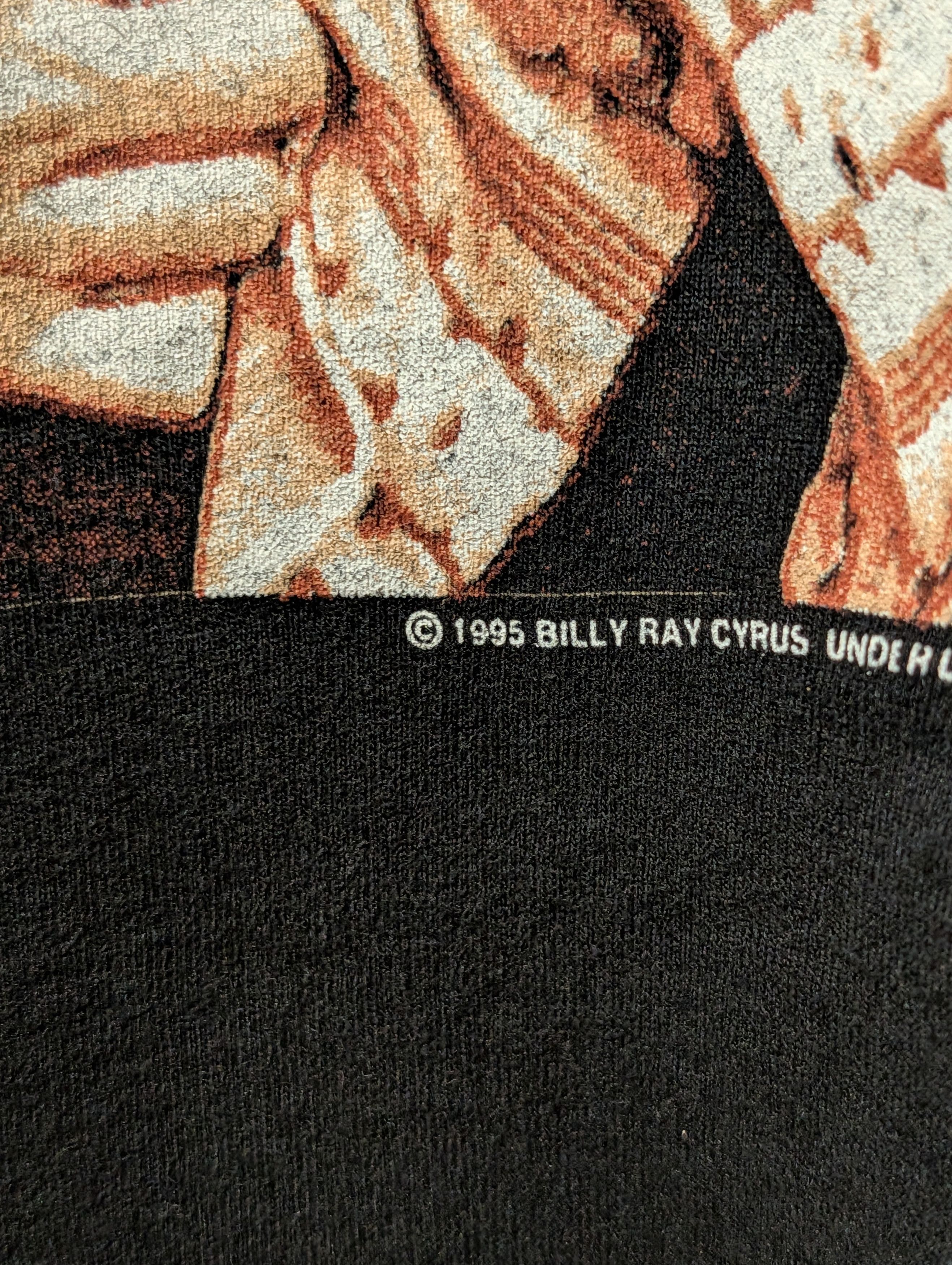 Band Tees Vintage 1995 Billy Ray Cyrus RedNeck Heaven Tour T-Shirt Size US XL / EU 56 / 4 - 3 Thumbnail