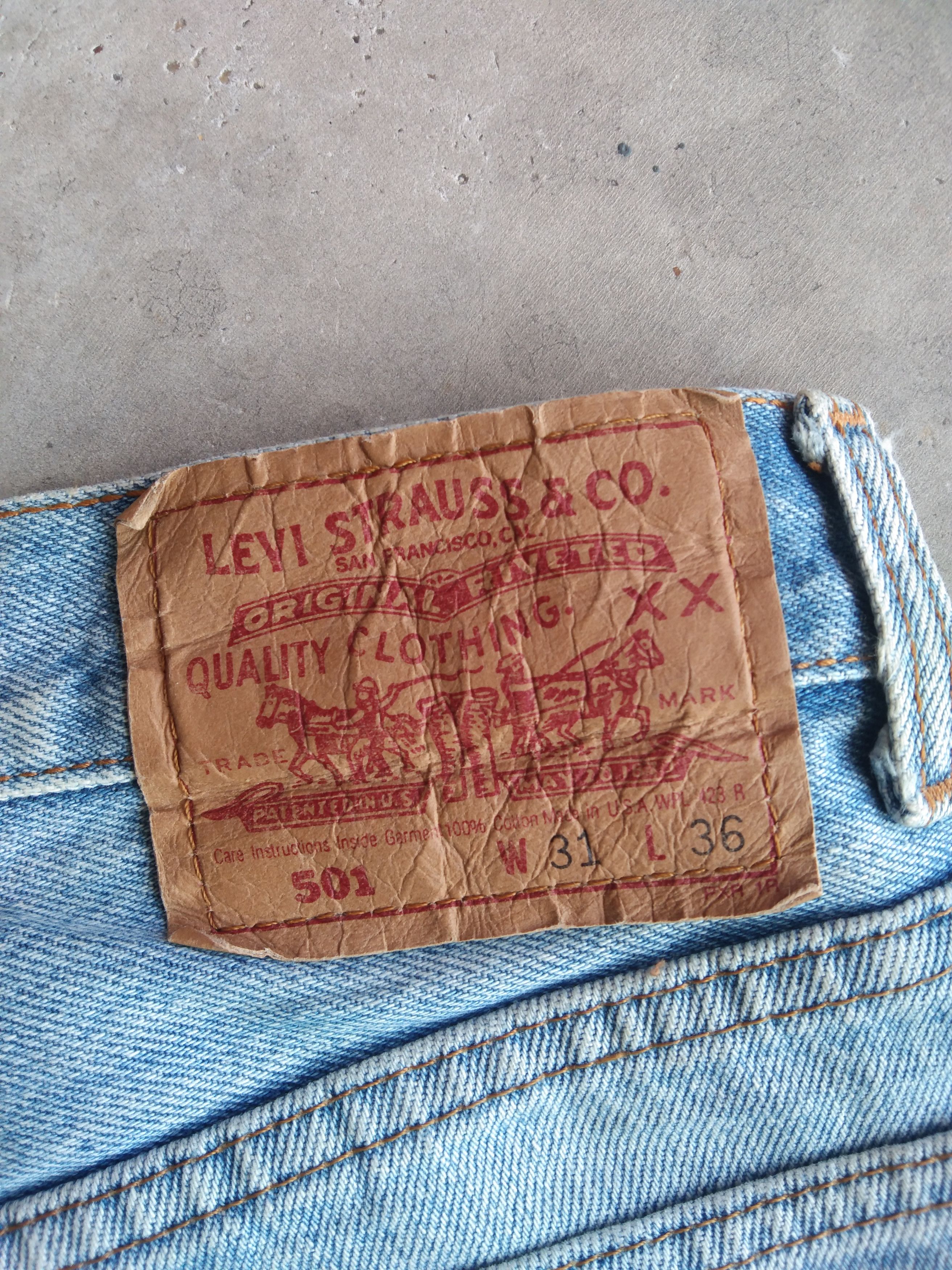 Levi's 90s Vintage Levi's 501 Made In USA Distressed Jeans 29x30 Size US 29 - 5 Thumbnail