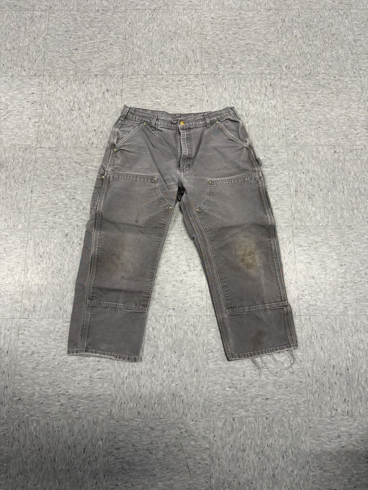 Carhartt Carhartt Double Knees Grey 36x30 Size US 36 / EU 52 - 1 Thumbnail