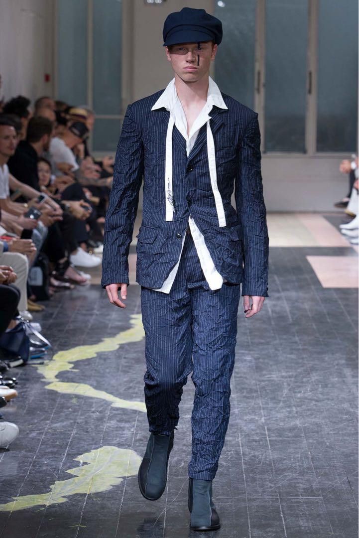 Yves Saint Laurent POUR HOMME 16ss RIBBON SHIRT HO-B30-013 Size US M / EU 48-50 / 2 - 4 Thumbnail