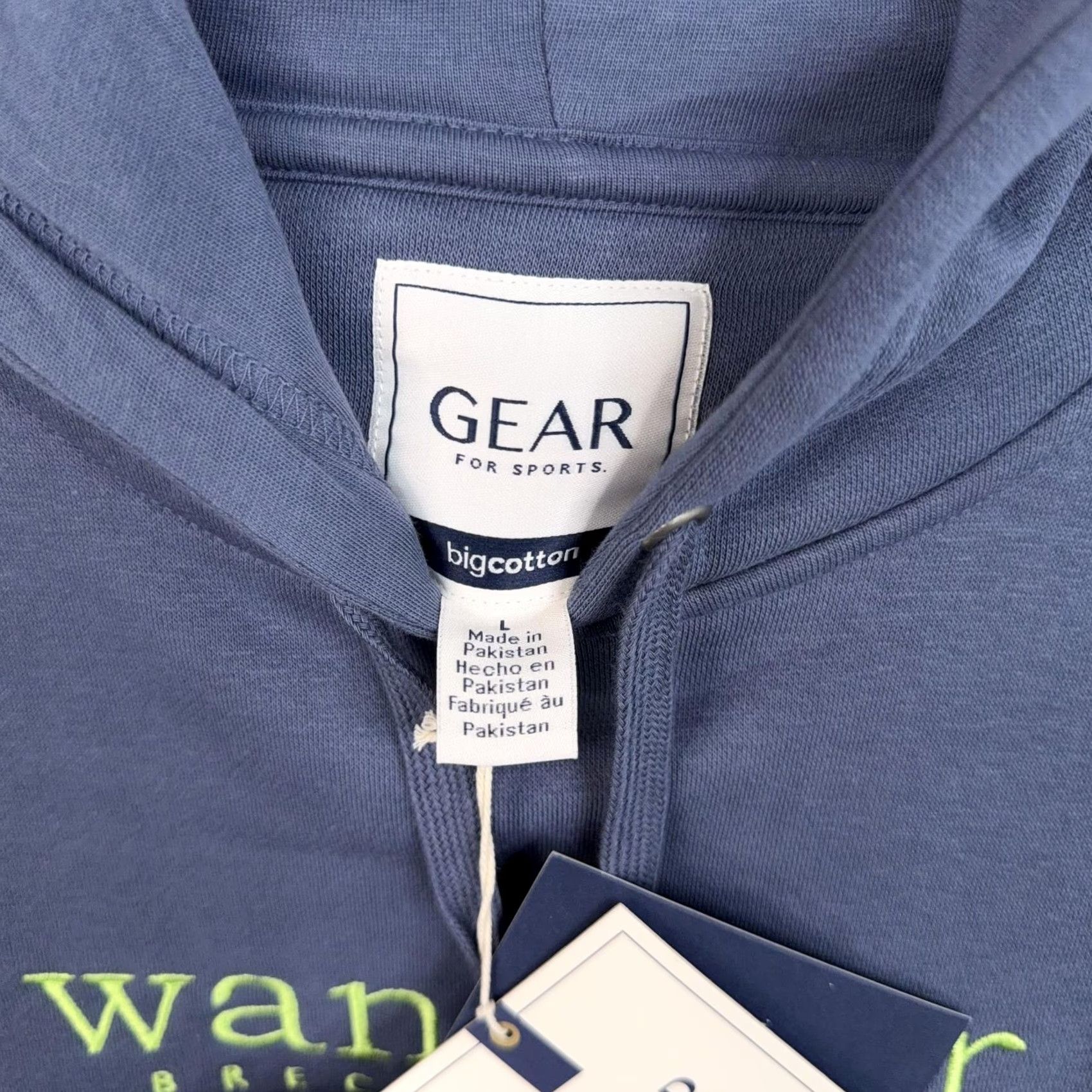 Vintage Gear For Sports Wanderer Breckenridge Hoodie Mens Large Blue Fleece Pullover NWT Clothing Sweatshirt Kangaroo Pocket Size US L / EU 52-54 / 3 - 4 Thumbnail
