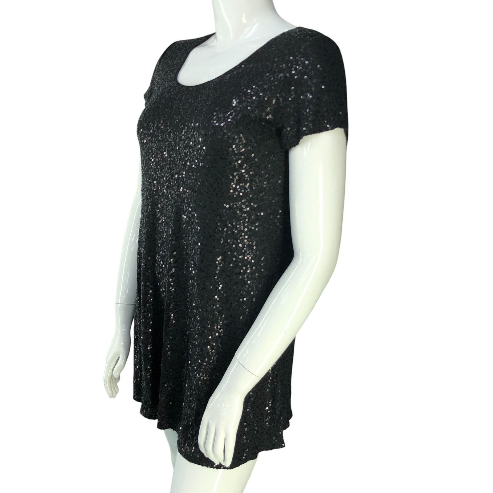 Eileen Fisher Eileen Fisher Size M Dress Silk Sequin T Shirt Short Sleeve Size M / US 6-8 / IT 42-44 - 5 Thumbnail