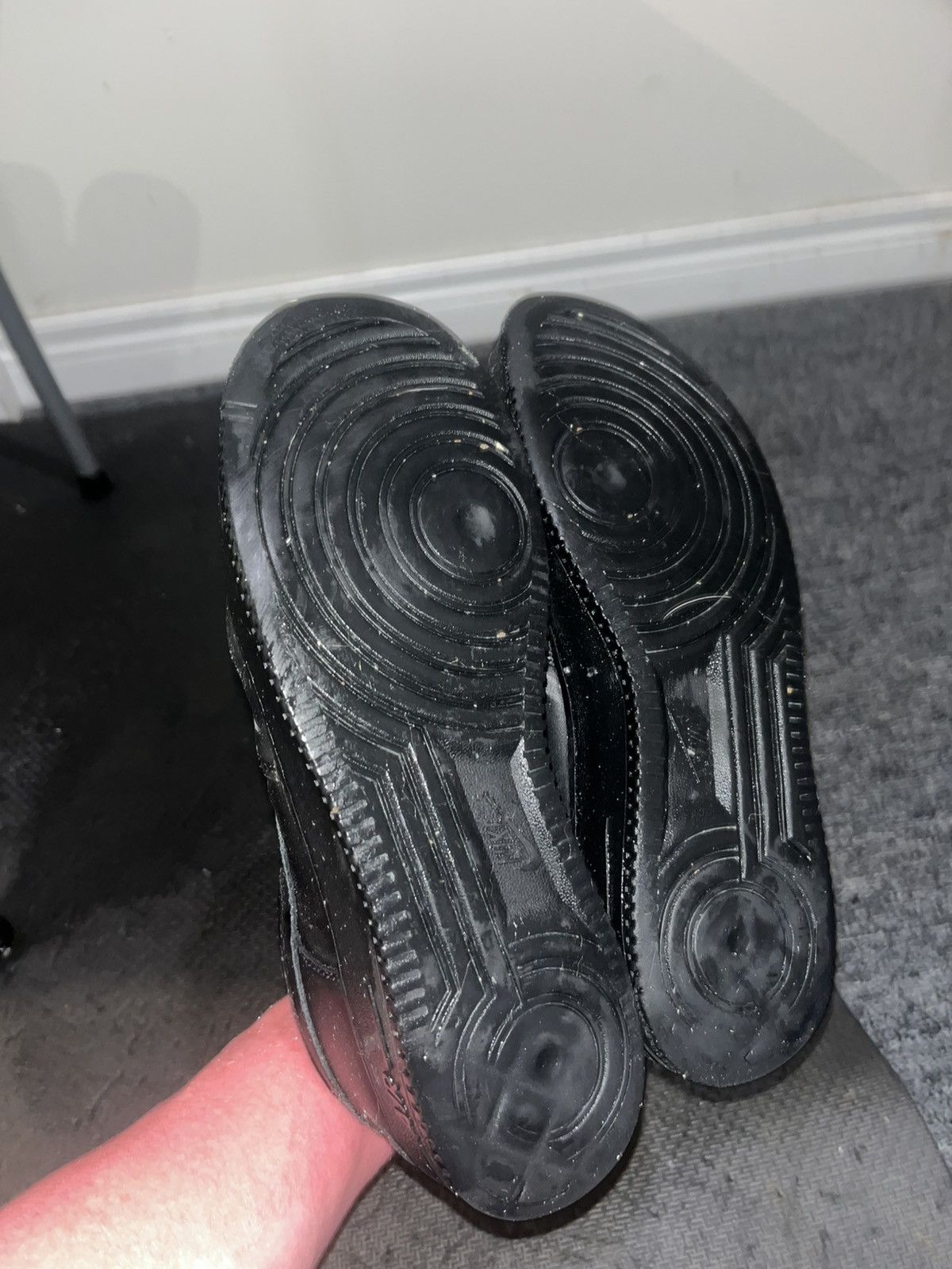Nike Nike Air Force 1 Low '07 Black Size US 12 / EU 45 - 4 Thumbnail