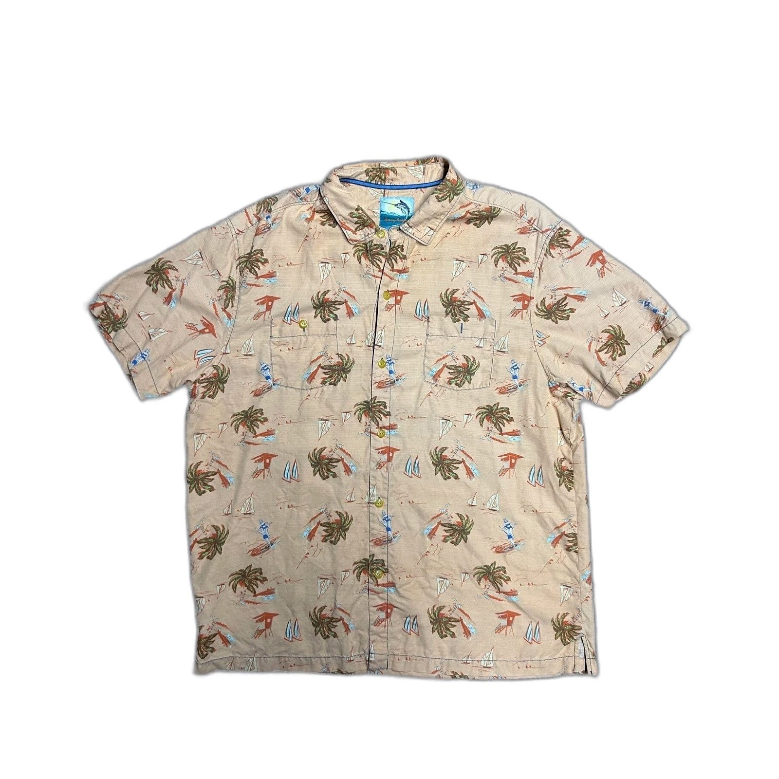 Tommy Bahama Tommy Bahama Shirt XL Isnald Modern Fit Island Silk Sailing Size US XL / EU 56 / 4 - 1 Thumbnail