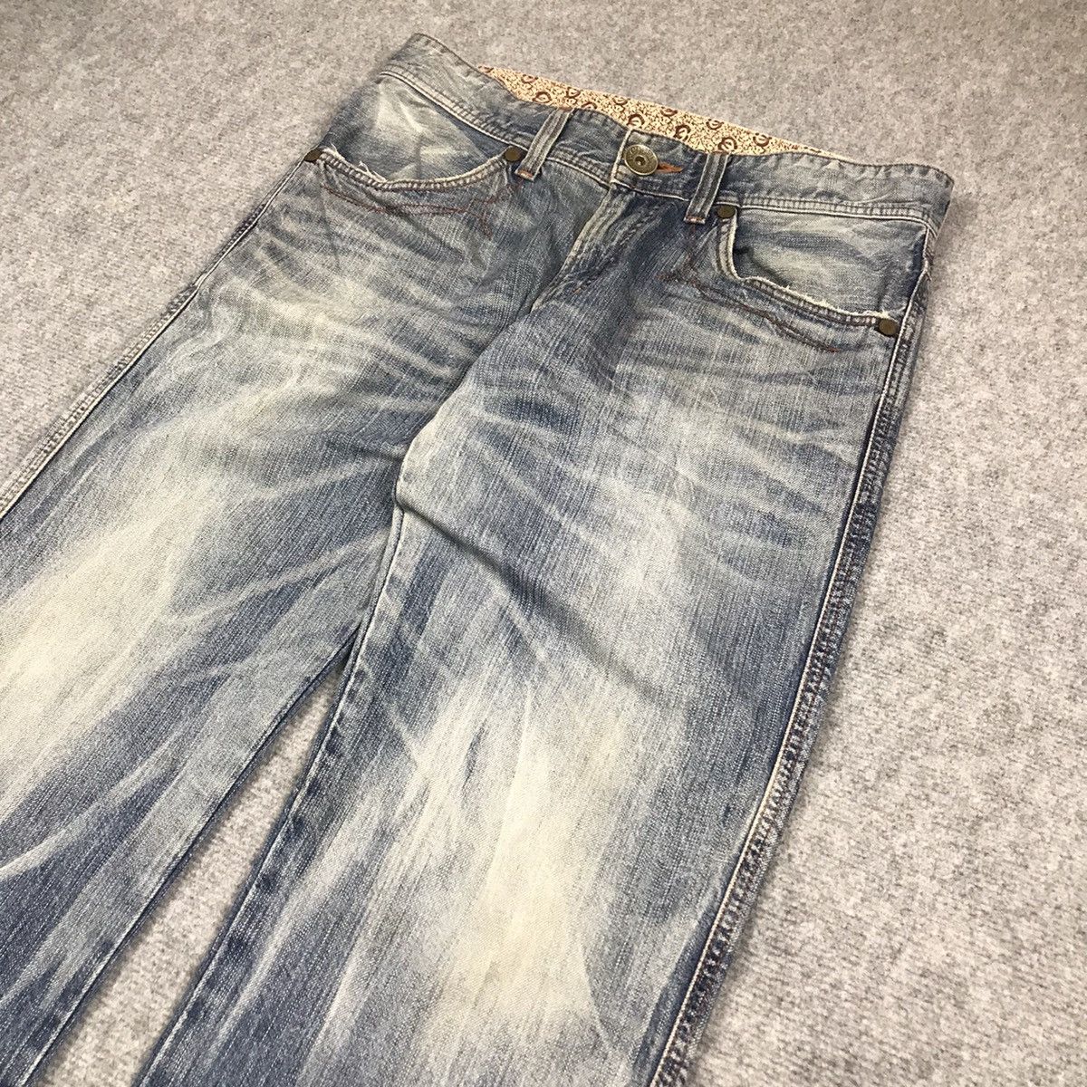 Edwin × Japanese Brand EDWIN JAPANESE BAGGY ACID WASH JEANS PANTS Size US 32 / EU 48 - 3 Thumbnail