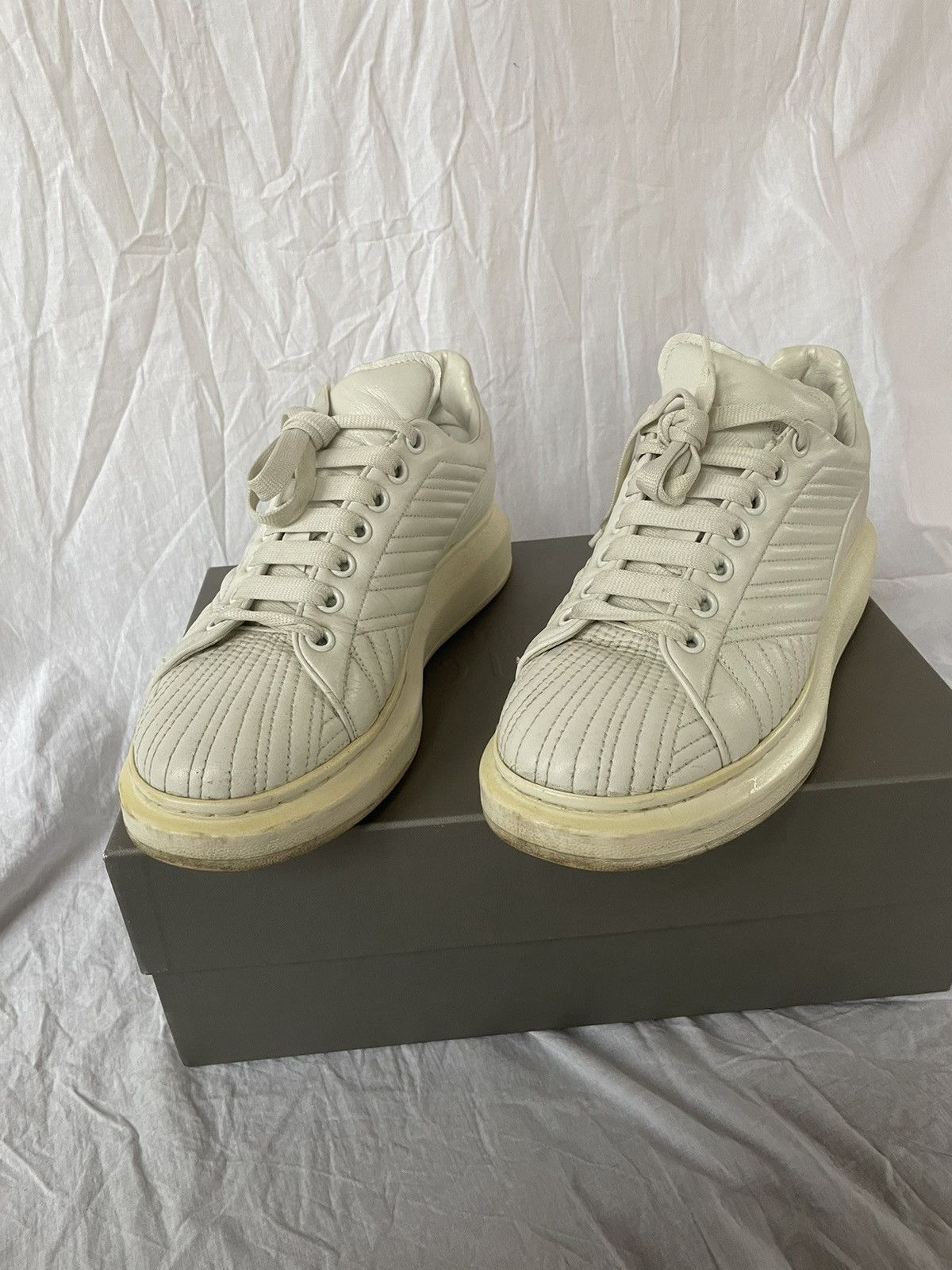 Alexander McQueen Pelle S Gomma Quilt Stitch Size US 8 / EU 41 - 5 Thumbnail